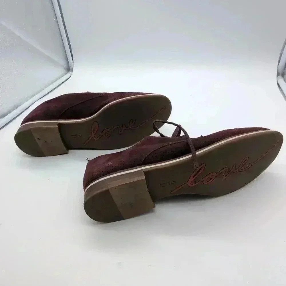 Designer Ellen DeGeneres Maroon Merlot ED Oxford lace up shoes sz 7.5 Size US 7.5 / IT 37.5 - 9 Thumbnail