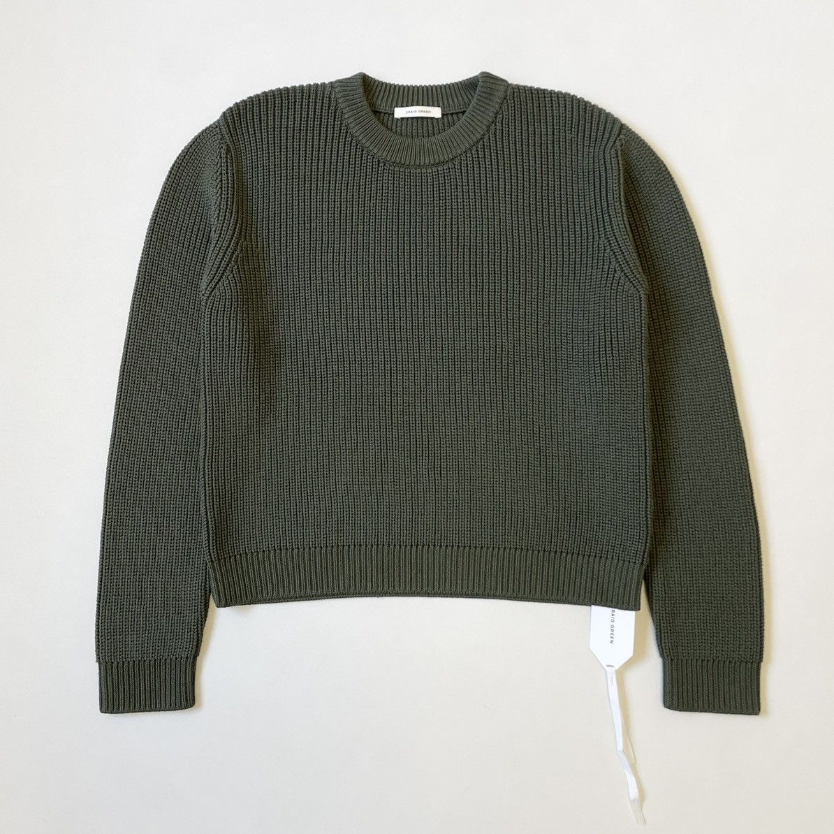 Craig Green Sample Olive Tech Ribbed Knit Sweater Size US M / EU 48-50 / 2 - 15 Thumbnail
