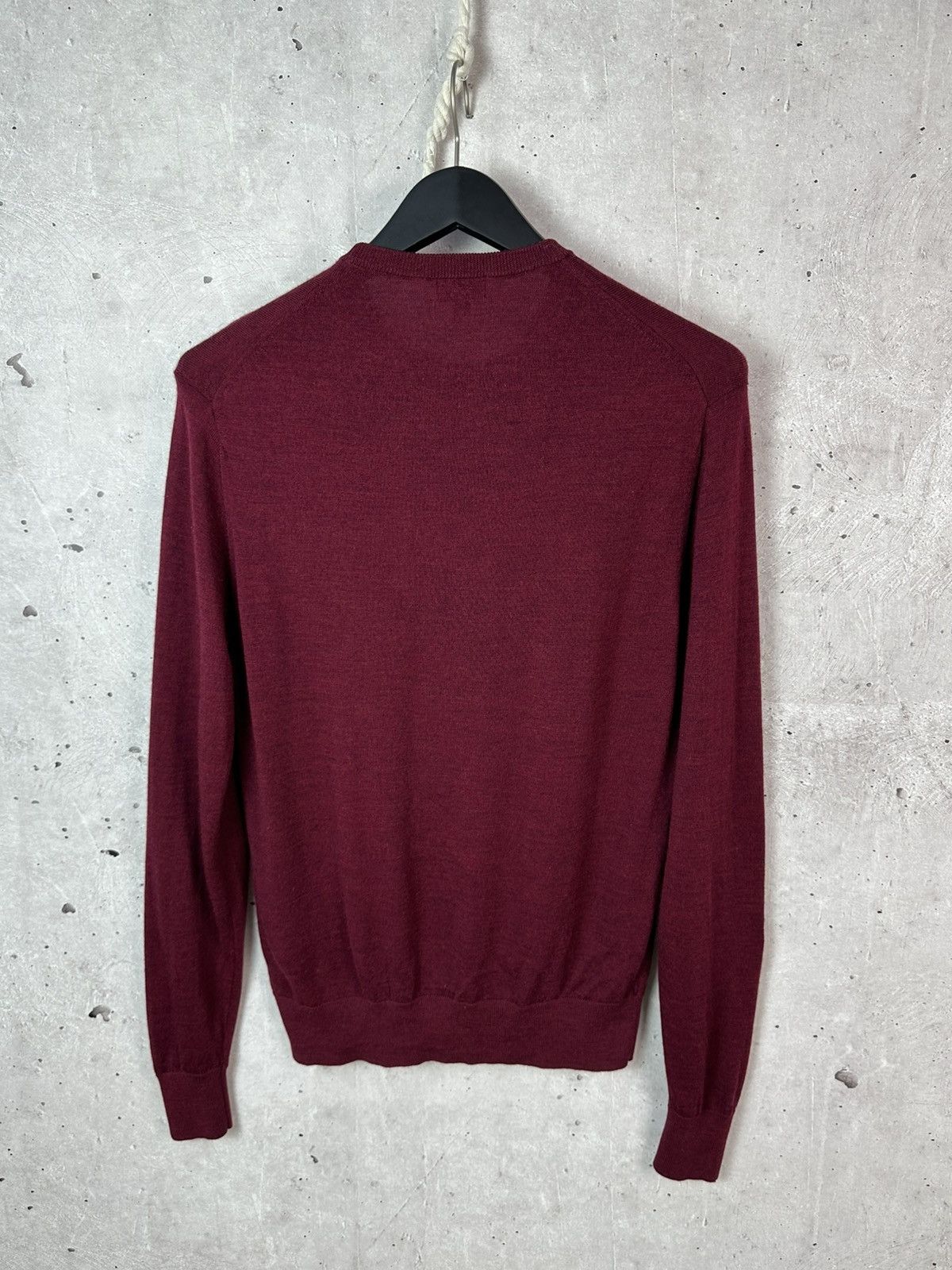 Uniqlo Uniqlo Wool Knit Burgundy Long Sleeve Crew Neck Sweater Size US S / EU 44-46 / 1 - 8 Thumbnail