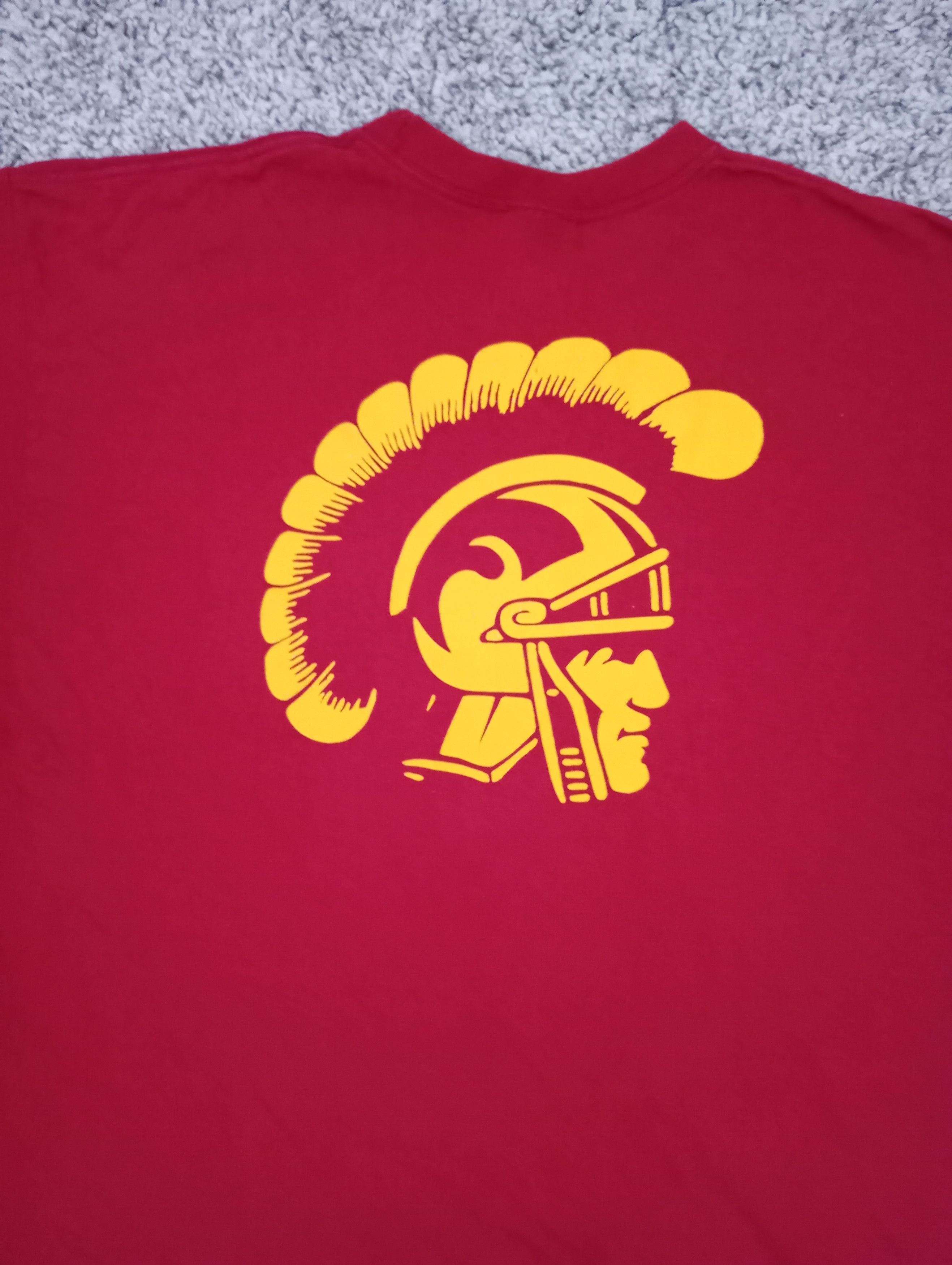 Nike × Vintage Vintage Nike Team USC Red Yellow Tshirt XL Size US XL / EU 56 / 4 - 5 Thumbnail