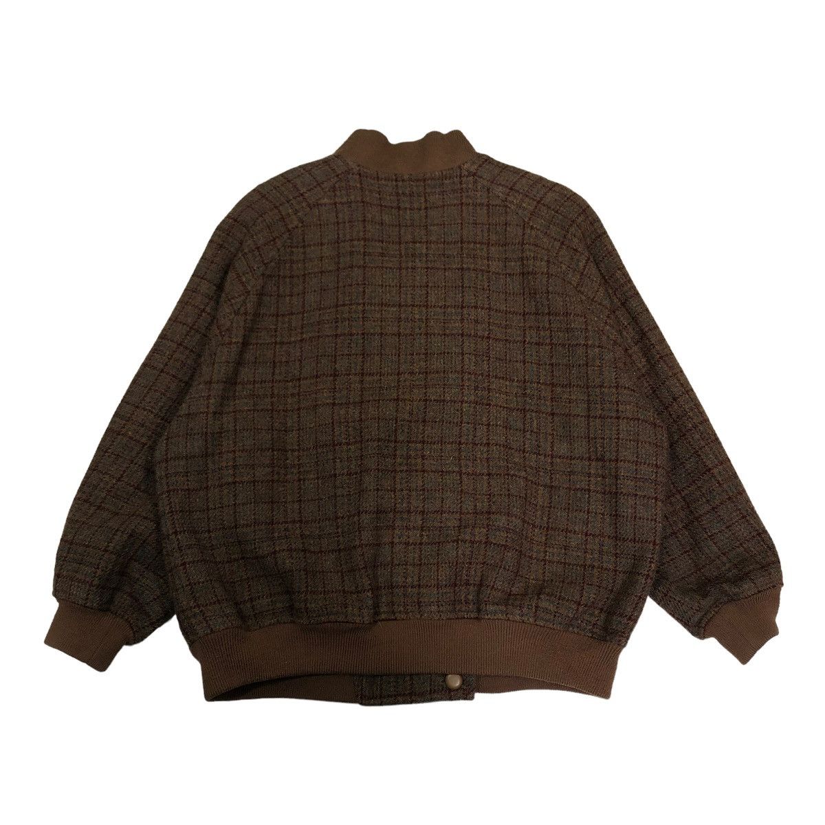 Jean Charles De Castelbajac 🔥VINTAGE WOOL HERRINGBONE BOMBER JACKET TARTAN DESIGN Size US M / EU 48-50 / 2 - 16 Thumbnail