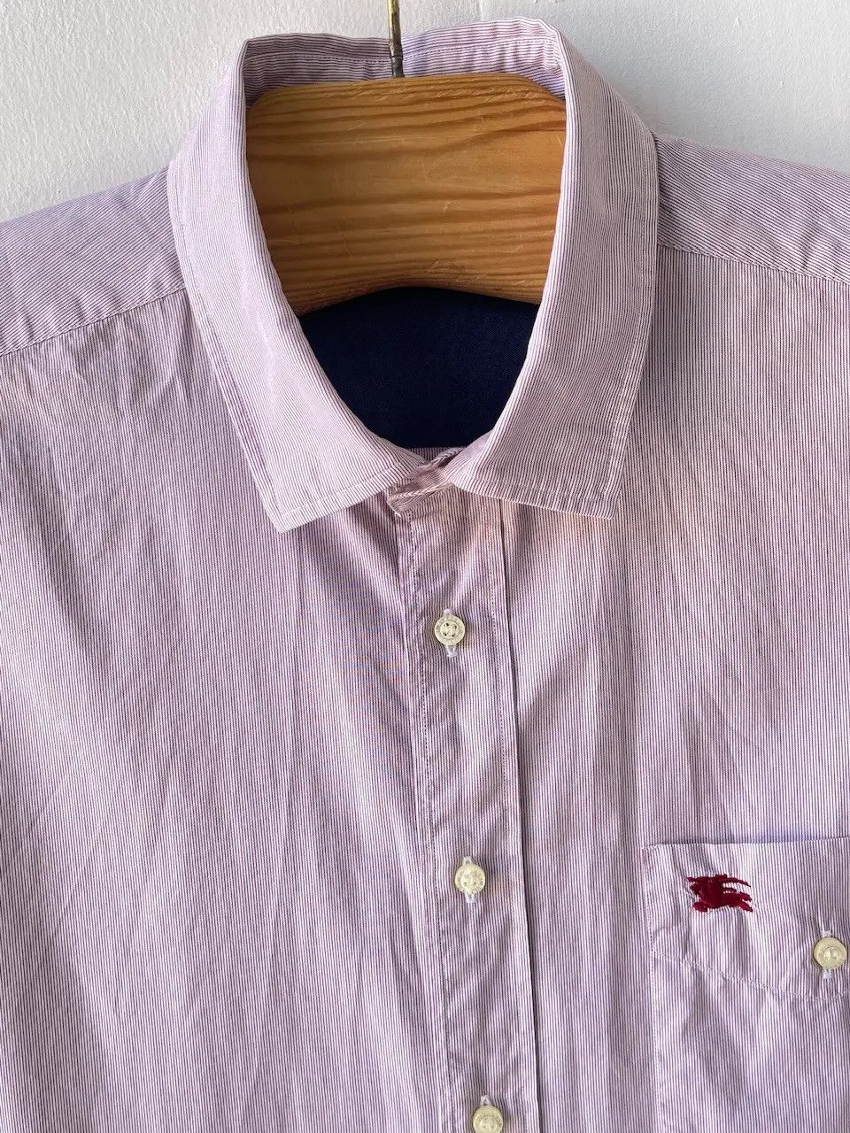 Burberry 🔥 Burberry London striped shirt Burgundy size xl Size US XL / EU 56 / 4 - 5 Thumbnail