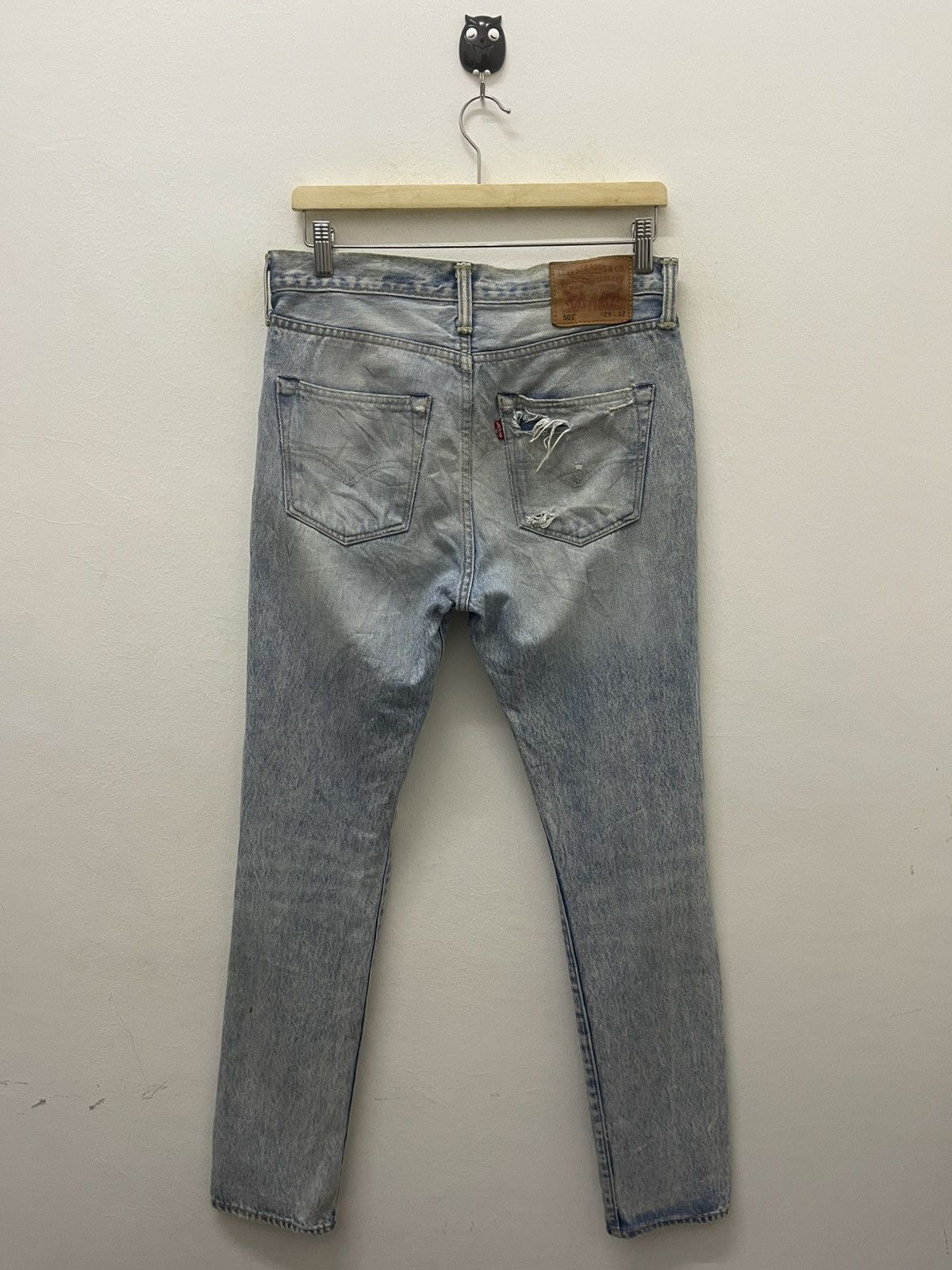 Levi's Vintage Clothing Rare LEVIS 501 Made in Mexico Distressed Grunge Style Size US 29 - 11 Thumbnail