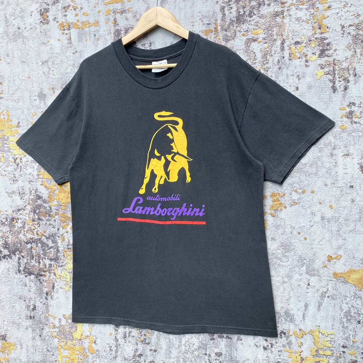 Lamborghini 💥Rare💥Vintage Automobili Lamborghini Shirt Luxury Sport Car Size US L / EU 52-54 / 3 - 3 Thumbnail