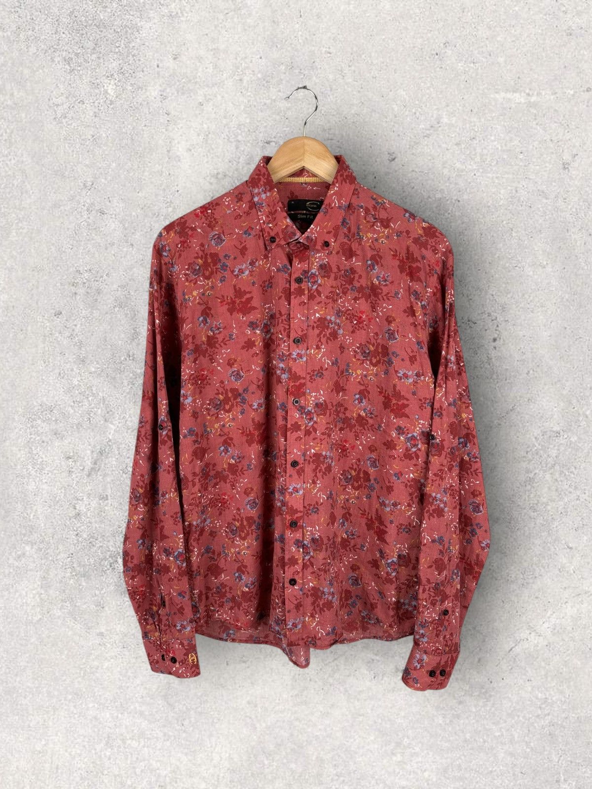 Just Cavalli Just Cavalli Flowers Print Shirt Button Up Size US XL / EU 56 / 4 - 1 Thumbnail
