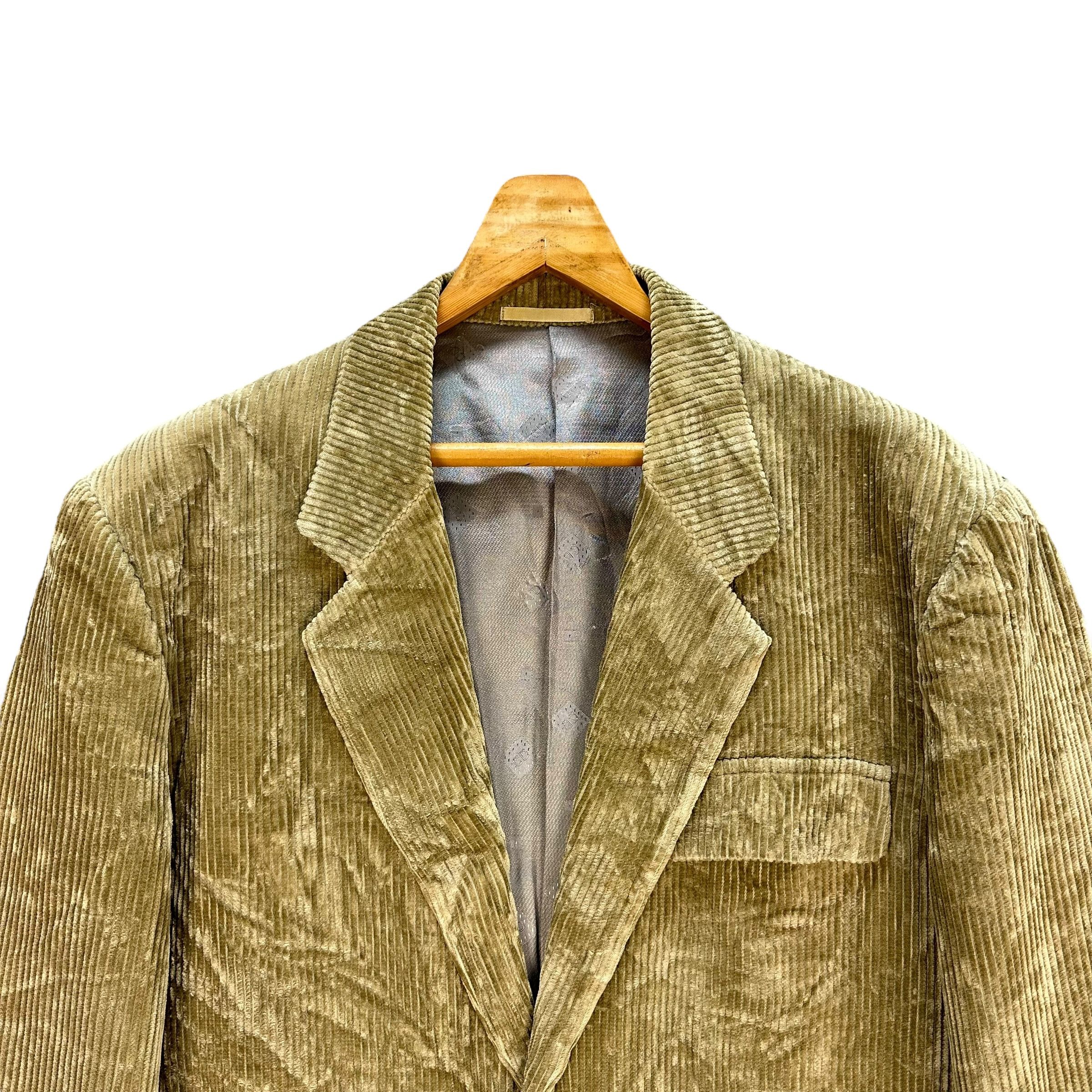 Christian Dior Monsieur 90's CHRISTIAN DIOR MONSIEUR Corduroy Suit Jacket #A60-1380 Size US L / EU 52-54 / 3 - 3 Thumbnail