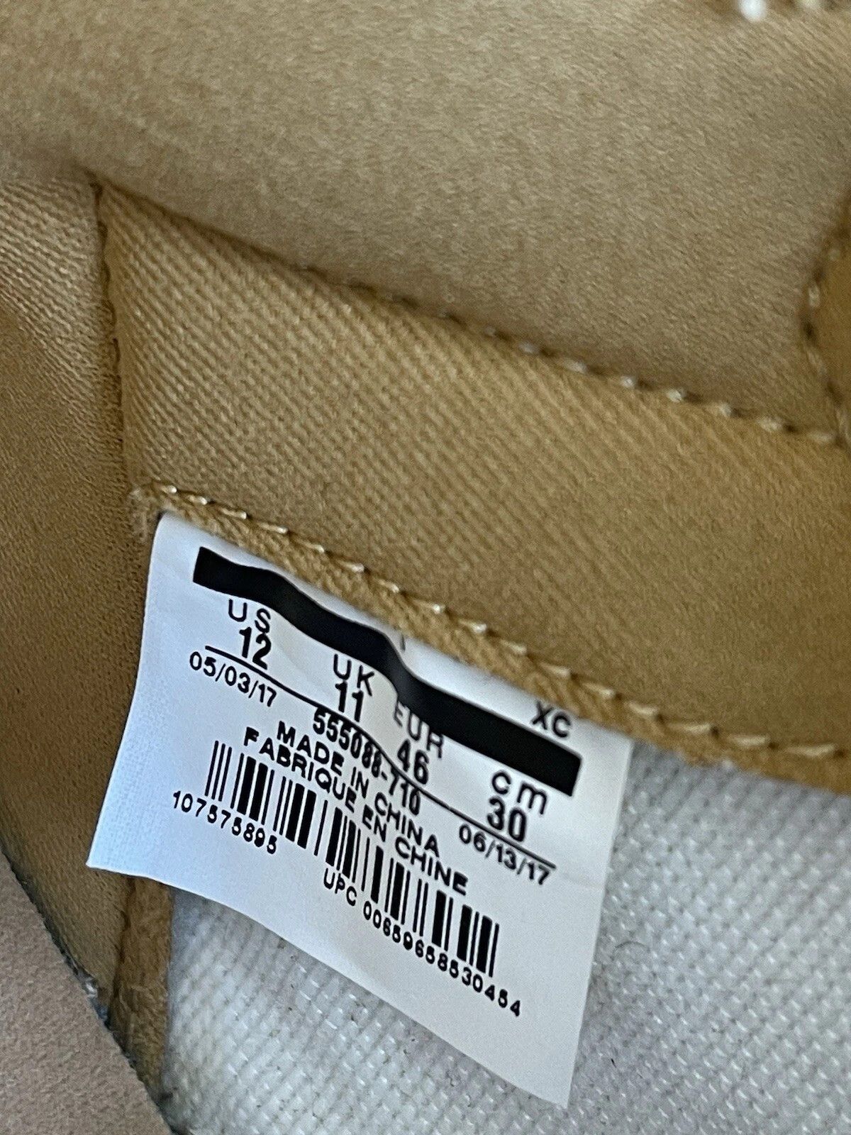 Jordan Brand Air Jordan 1 Retro OG High Wheat Size US 12 / EU 45 - 8 Thumbnail