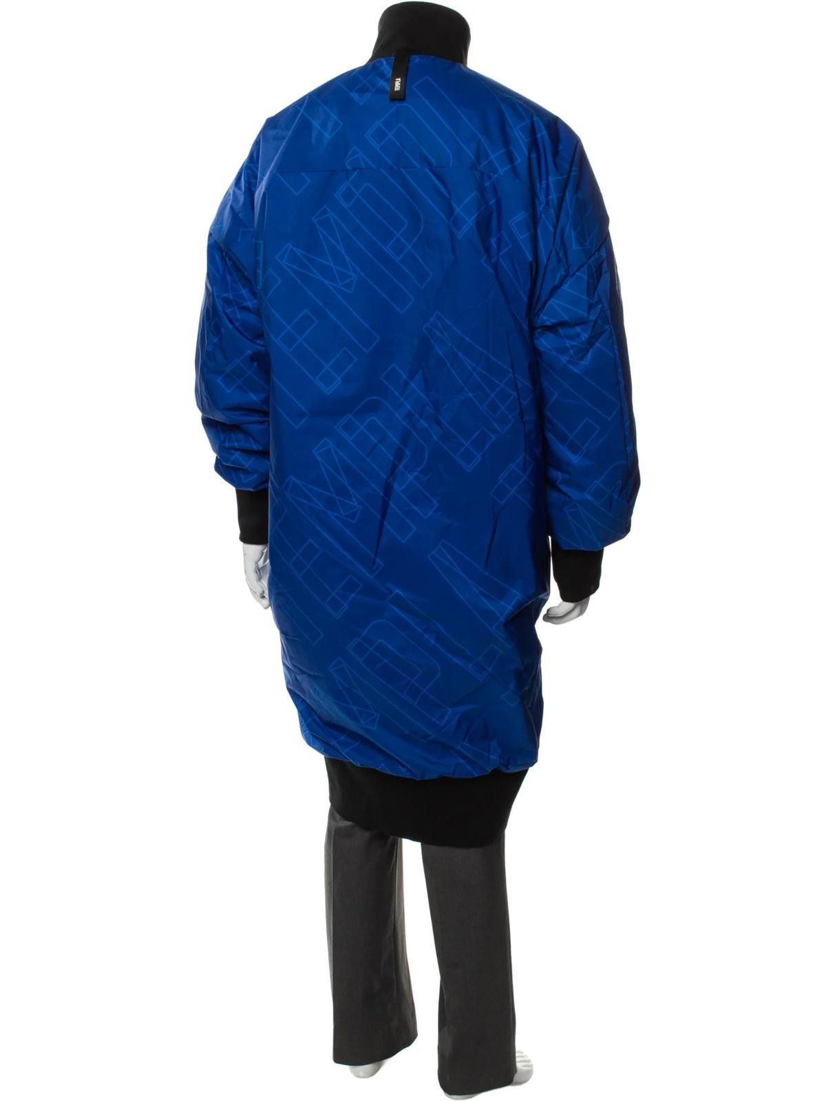Templa Templa Blue Printed Men's Parka Size: M Size US M / EU 48-50 / 2 - 4 Thumbnail