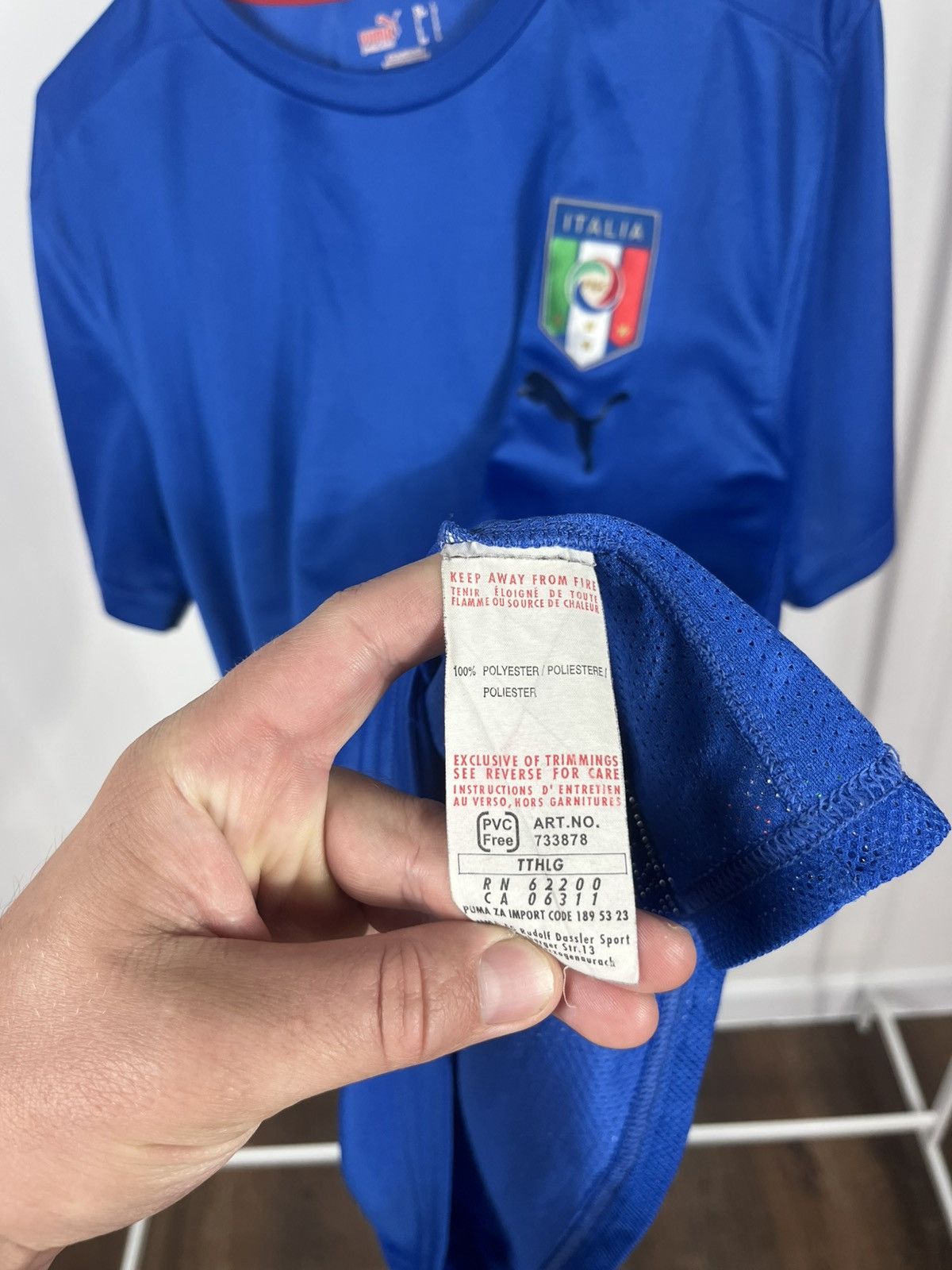Puma Puma Italy National Team Jersey Blue FIGC Shirt Size L Size US L / EU 52-54 / 3 - 6 Thumbnail