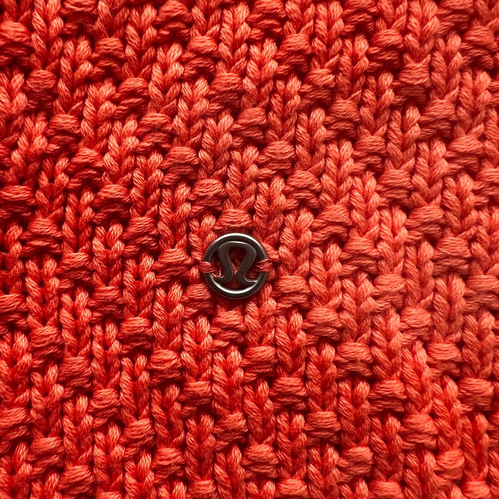 Lululemon Lululemon Orange Hooded Knit Cardigan Sweater, US4 Size S / US 4 / IT 40 - 4 Thumbnail