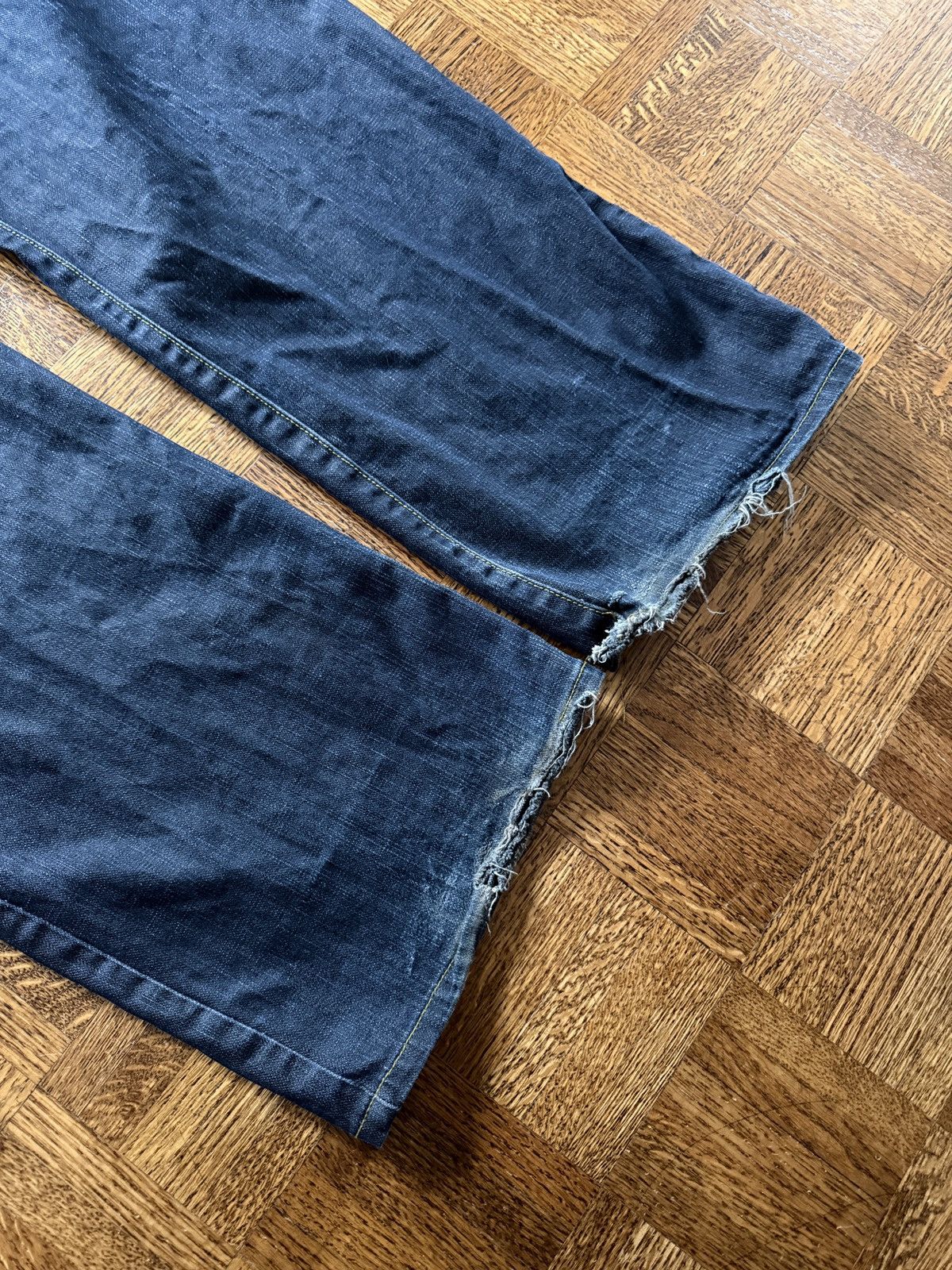 Vintage Vintage Y2K Live Mechanics Zipper Pocket Baggy Denim Jeans Size US 44 / EU 60 - 6 Thumbnail