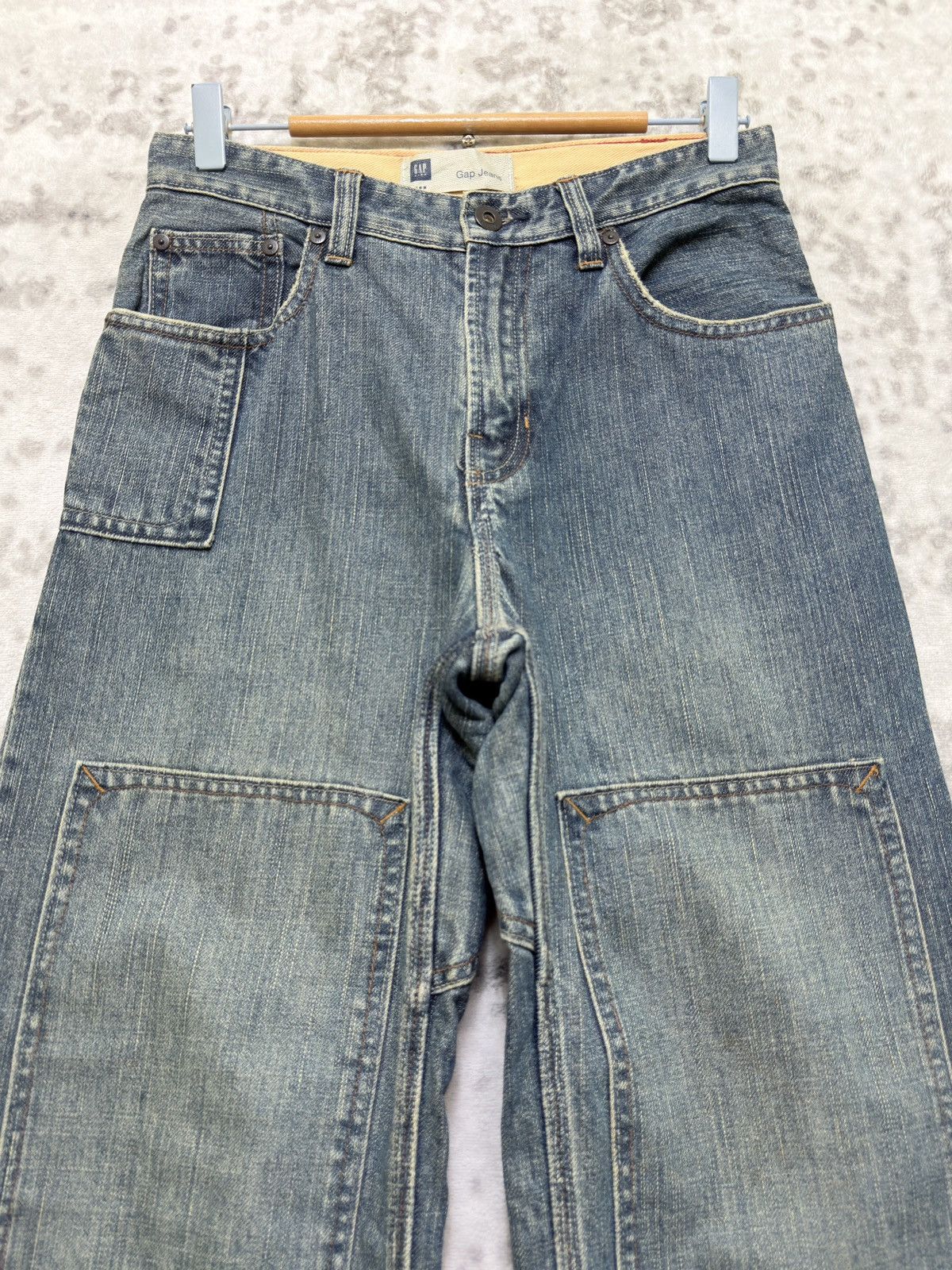 Gap Vintage GAP Kids Double Knee Carpenter Denim Jeans Size US 27 - 3 Thumbnail