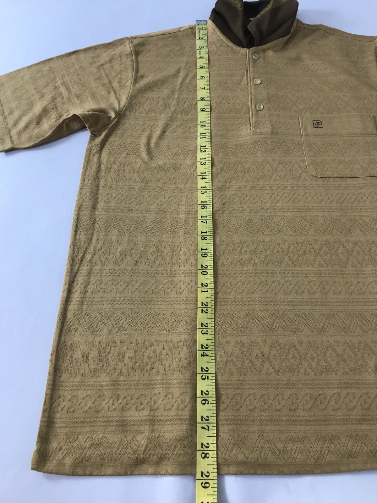 Pierre Cardin 90s Pierre Cardin Paris Tricot Single Pocket Polo Tee Size US M / EU 48-50 / 2 - 11 Thumbnail