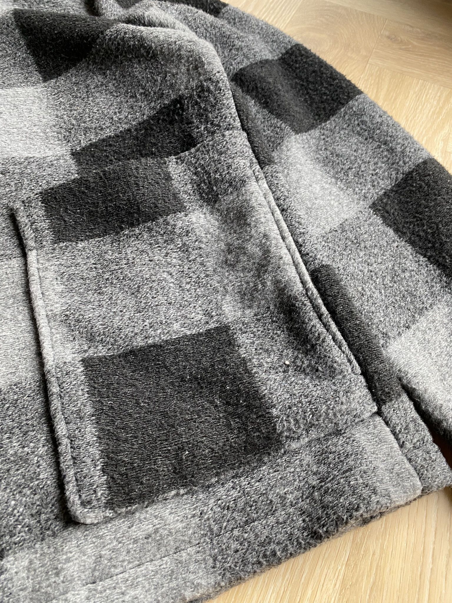 Acne Studios $810 - 50/L - Zip Boxy Jacket - Black/Grey Check Size US L / EU 52-54 / 3 - 17 Thumbnail