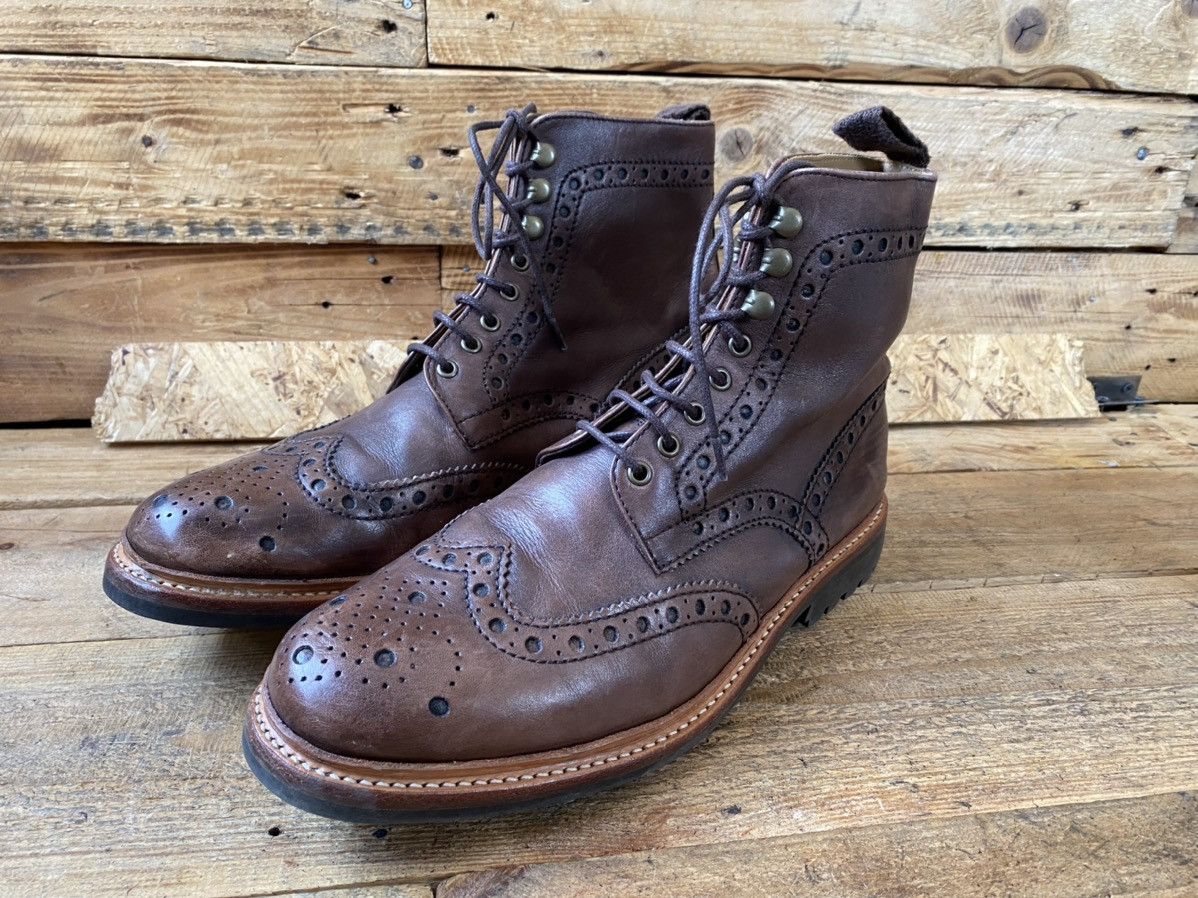 Grenson Grenson brown leather brouges boots uk sz 9 G Us 10 Size US 10 / EU 43 - 5 Thumbnail