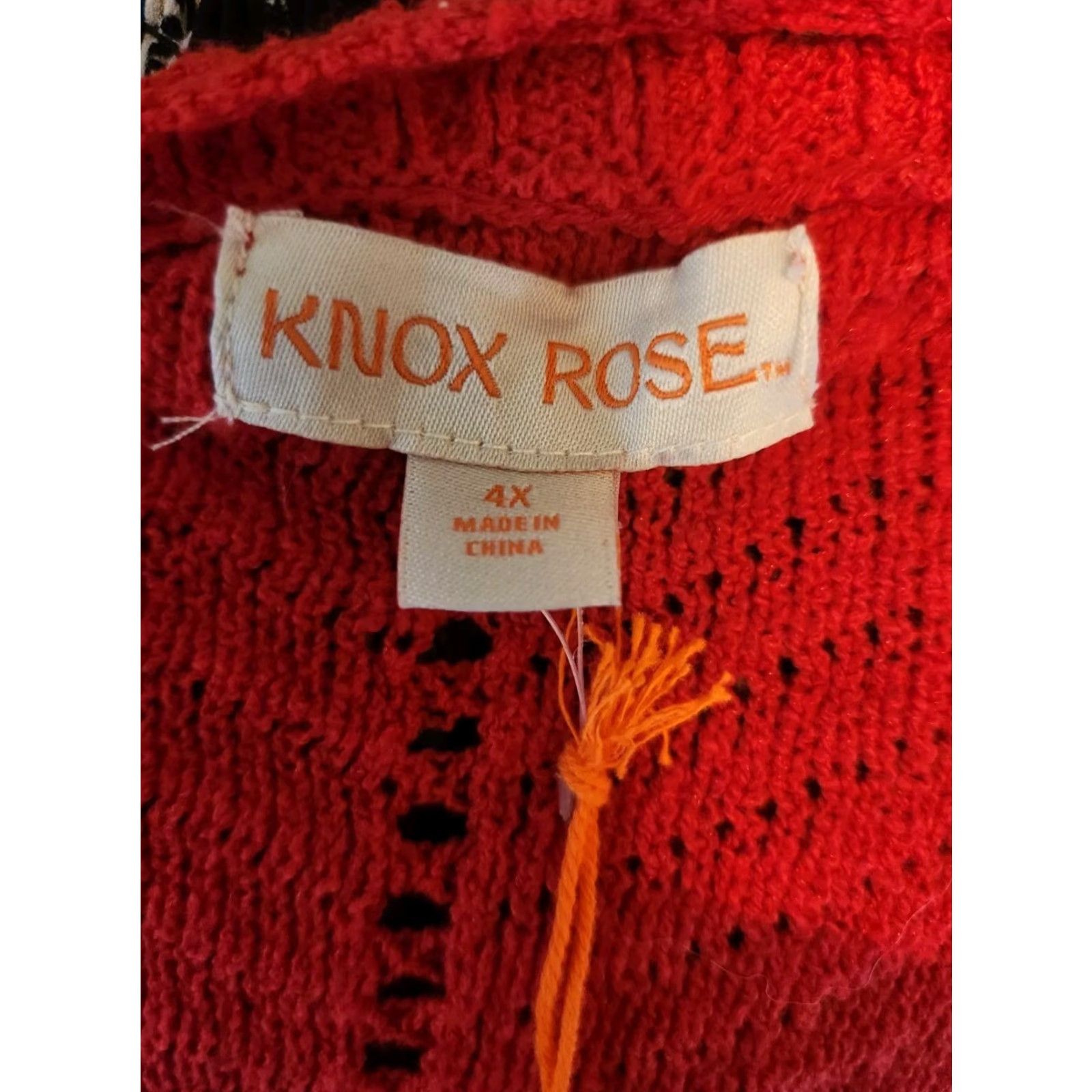 Vintage VINTAGE NWT Knox Rose Sweater Blousy Red 4X Plus Hippie Boho Pullover Long Sleeve Round Neck Women Mens? Size XXL / US 16-18 / IT 52-54 - 6 Thumbnail