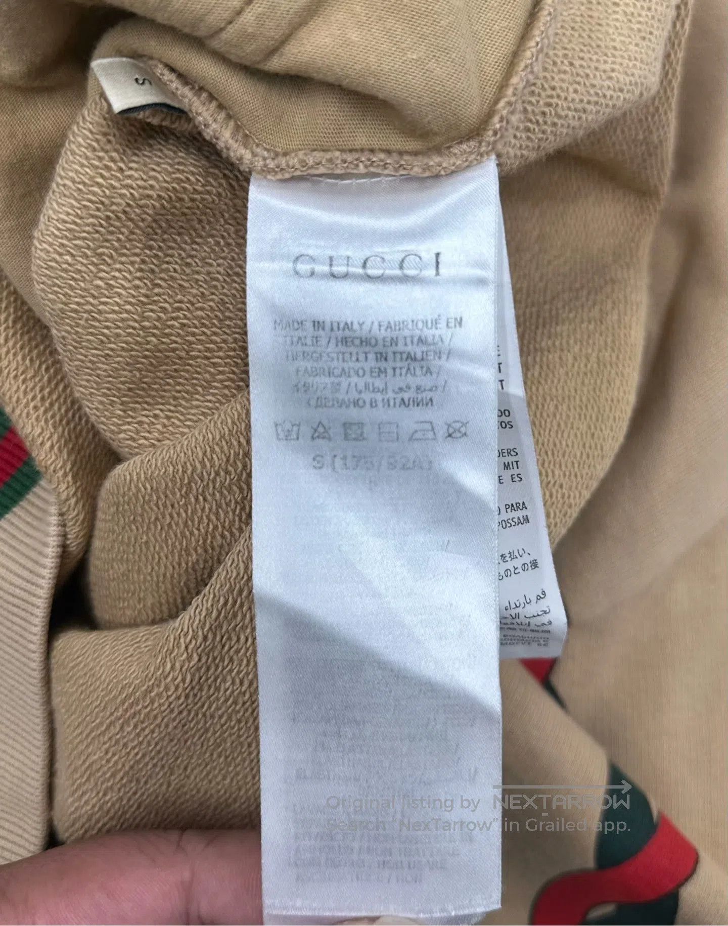 Burberry Burberry Khaki Red and Green Chain Logo Sweatshirt| Size US S / EU 44-46 / 1 - 4 Thumbnail