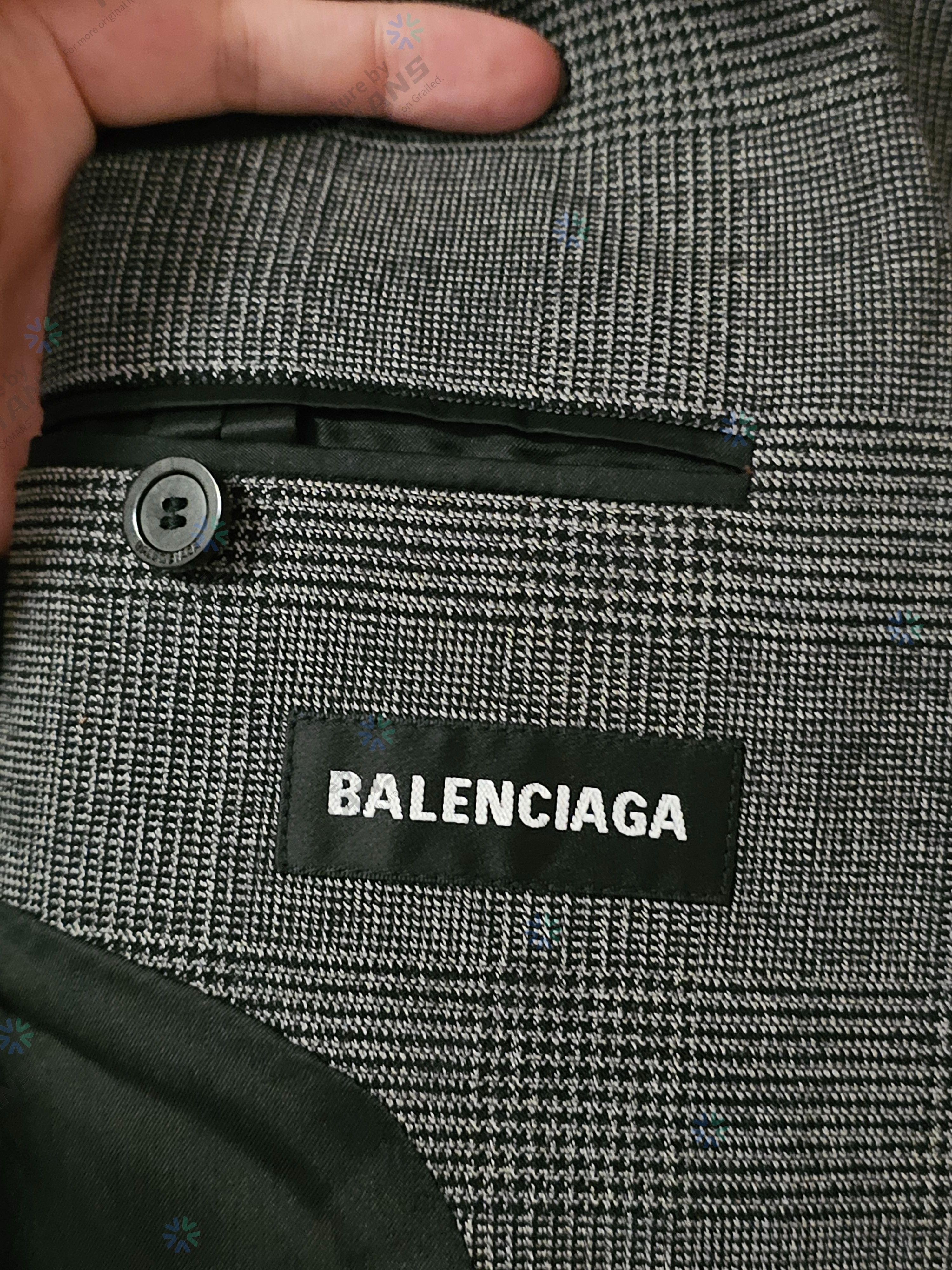 Balenciaga Balenciaga Runway OS Suspended Shoulder Blazer Jacket Size48 Size 48L - 7 Thumbnail