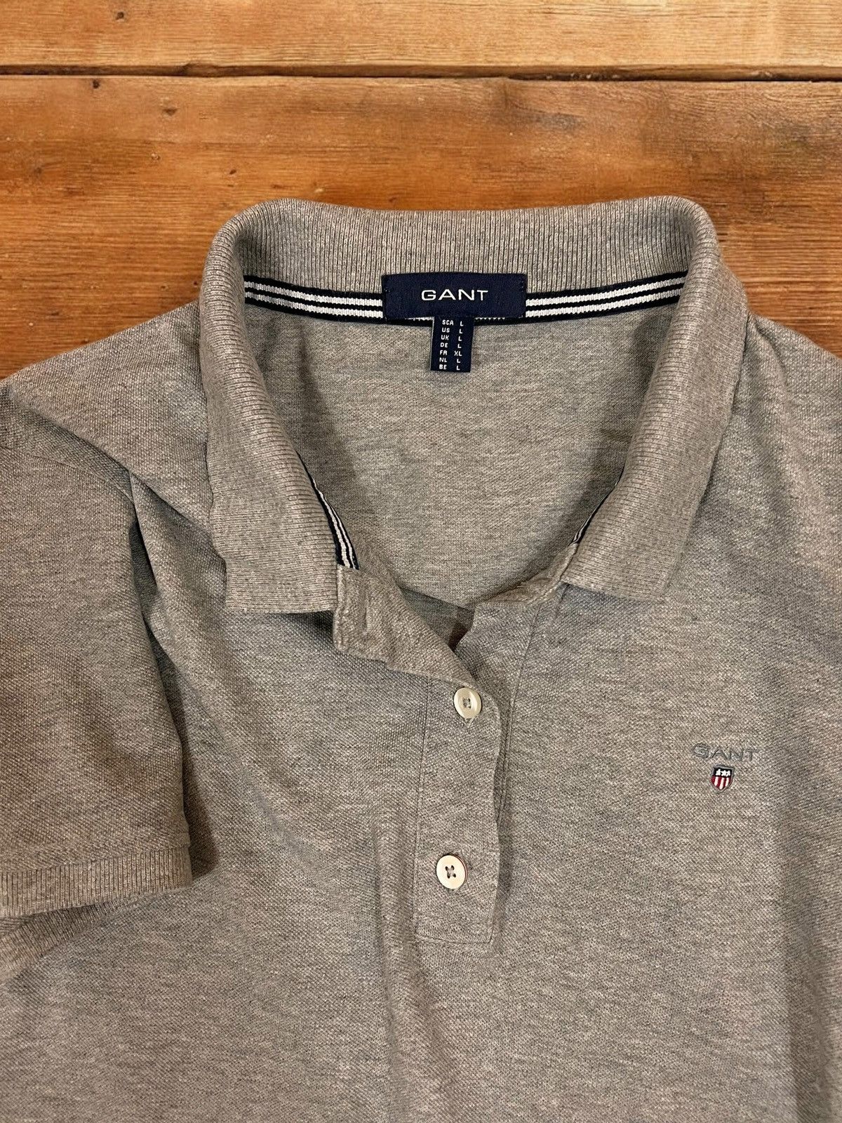 Gant GANT grey polo shirt size L Size L / US 10 / IT 46 - 5 Thumbnail