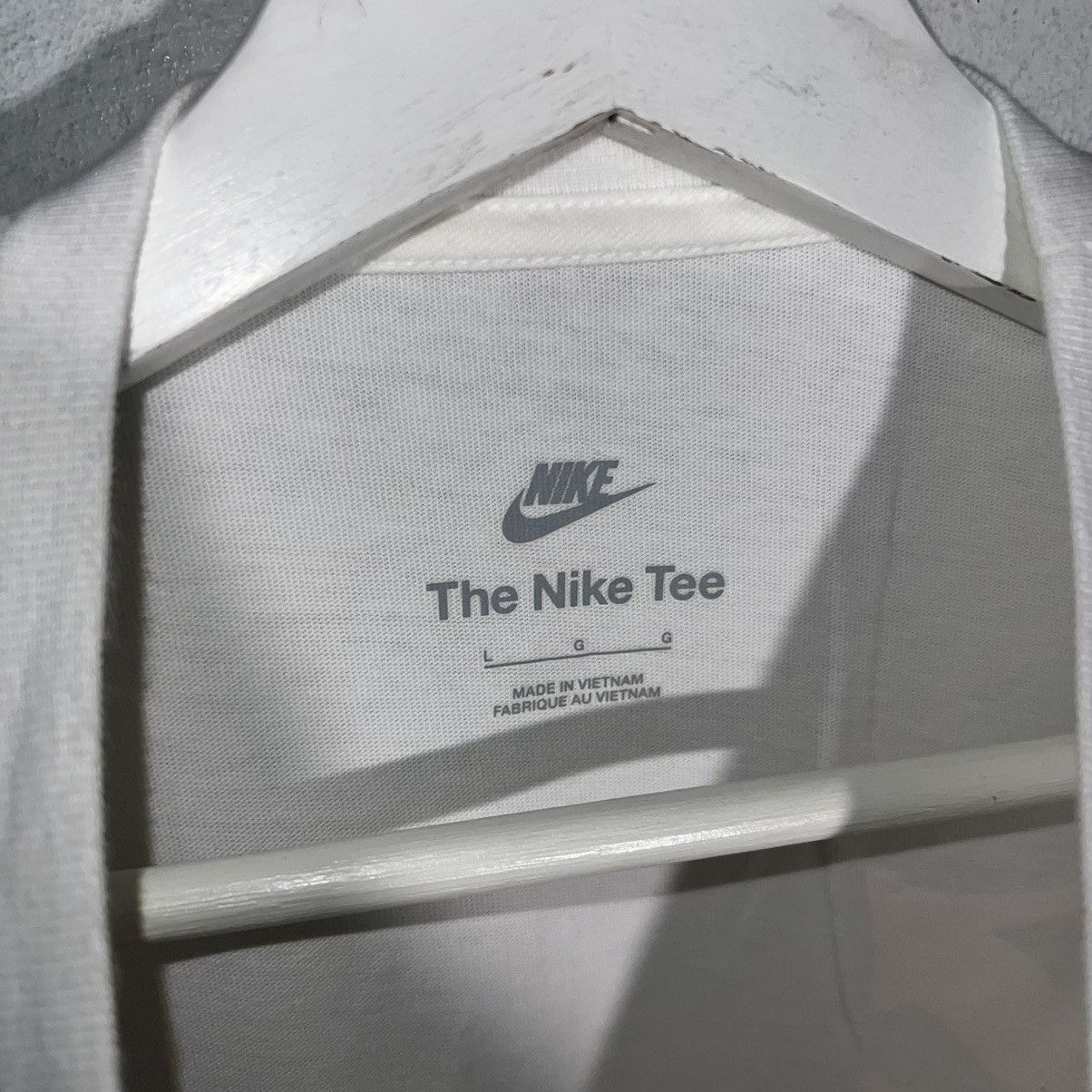 Nike Nike White Short Sleeve Tee Large Grow Sole Size US L / EU 52-54 / 3 - 6 Thumbnail