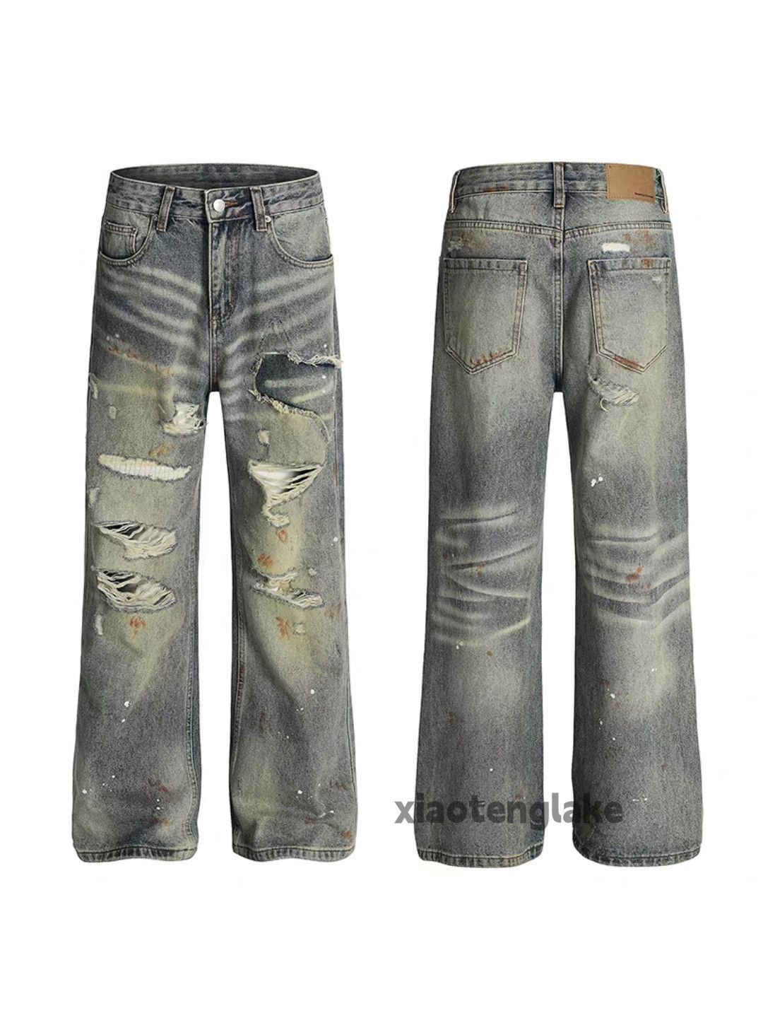 Jean zx washed faded punk Balenciaga undercover style jeans Size US 30 / EU 46 - 9 Thumbnail