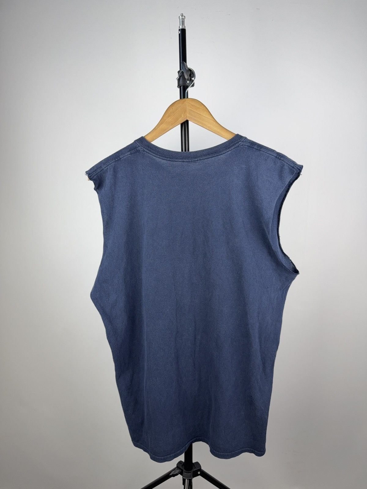 Vintage Funny Dad Sleeveless Tee “Best Dad Ever” Navy Blue Size US M / EU 48-50 / 2 - 6 Thumbnail