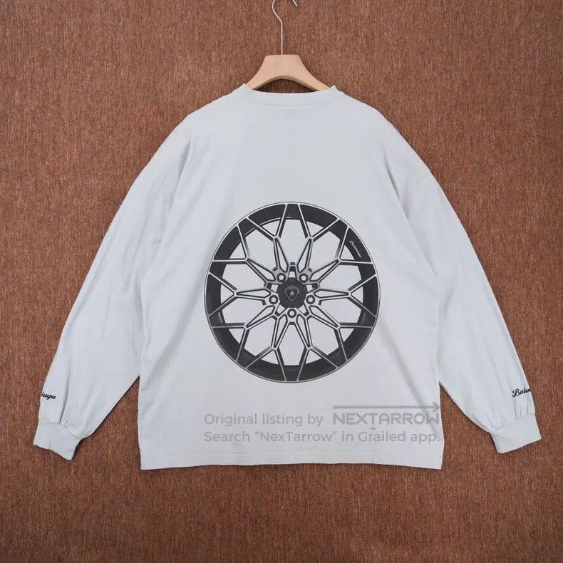 Balenciaga Balenciaga Long Sleeve T-Shirt Size US XL / EU 56 / 4 - 2 Thumbnail