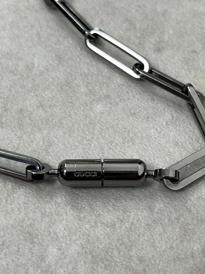 Gucci 2000s Gucci Steel Chain Link Necklace Size ONE SIZE - 5 Thumbnail