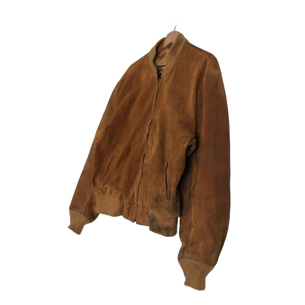 Schott 🔥VINTAGE SUEDE LEATHER JACKET FLY SCHOTT MADE IN USA Size US M / EU 48-50 / 2 - 2 Thumbnail