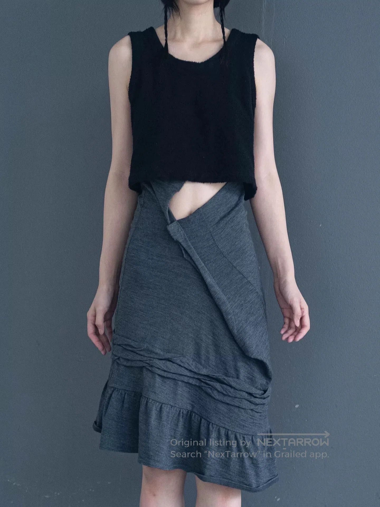 Junya Watanabe junya watanabe gray irregular wool skirt. Size US 27 - 8 Thumbnail