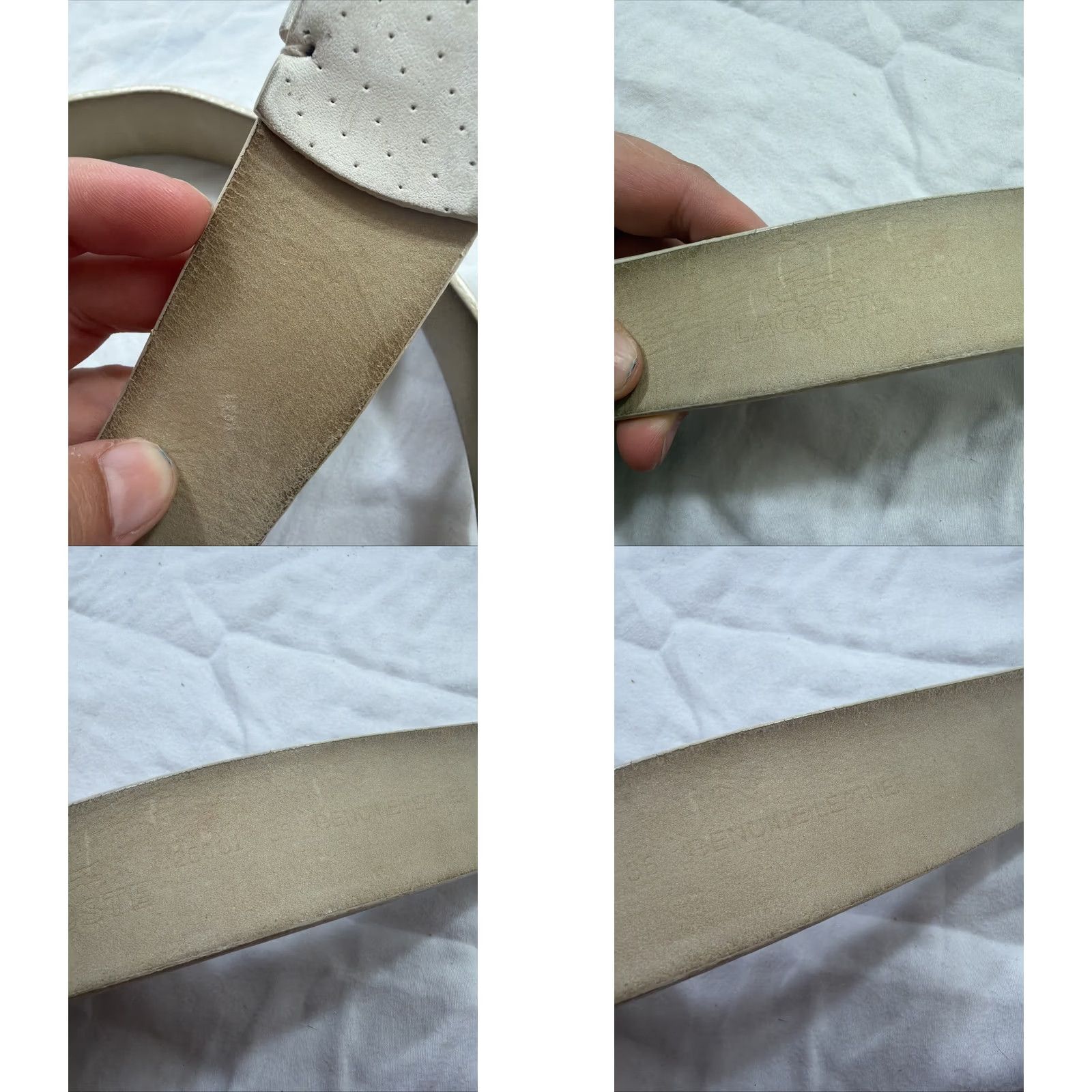 Lacoste Lacoste White Leather Belt Size 40 Men Belt Leather White Lacoste 40 Mens Size 40 - 10 Thumbnail