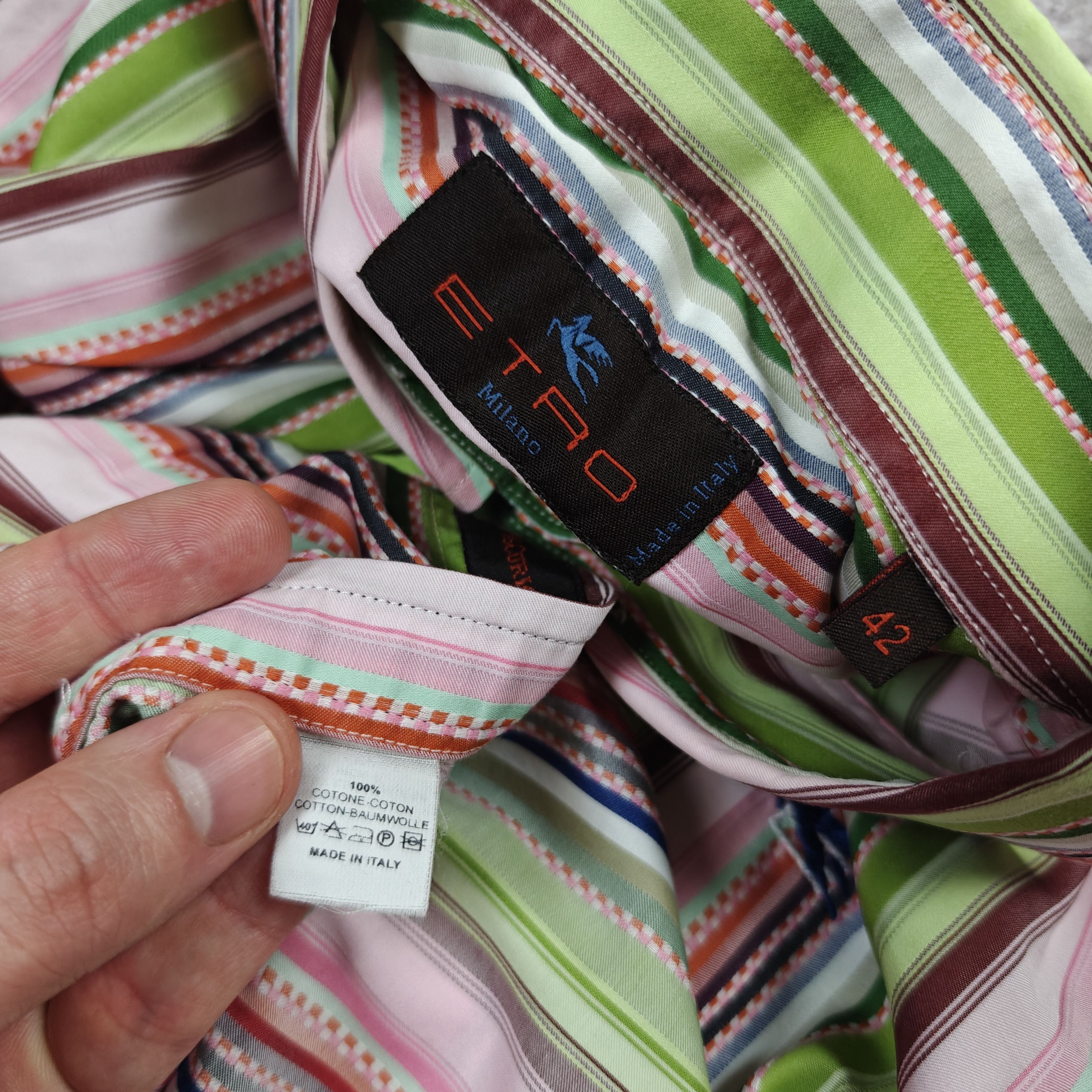 Etro Etro Striped Shirt Italy size 42 Size US L / EU 52-54 / 3 - 9 Thumbnail