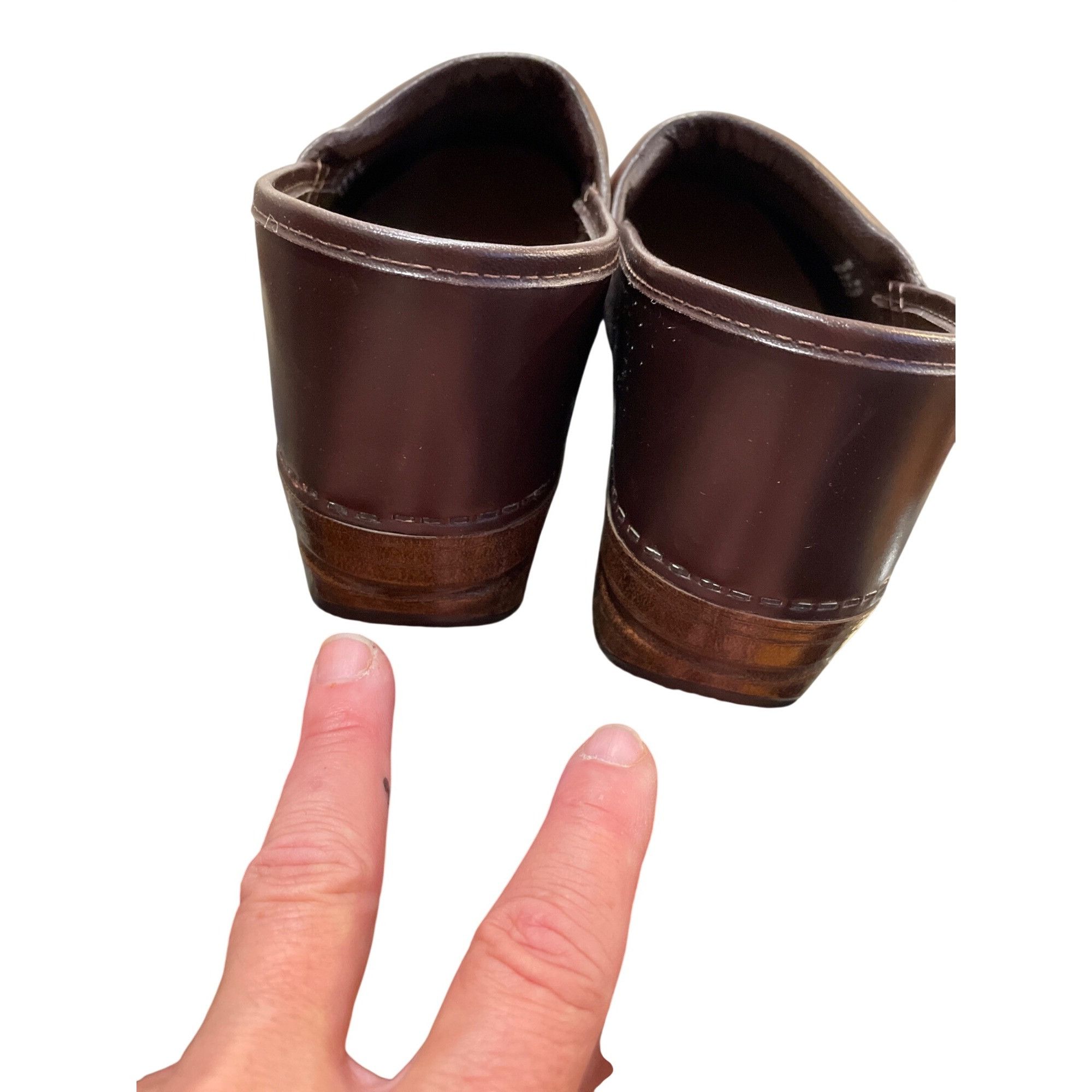Dansko Dansko wms brown leather nursing day wear mules clogs sz 10- Size US 10 / IT 40 - 14 Thumbnail