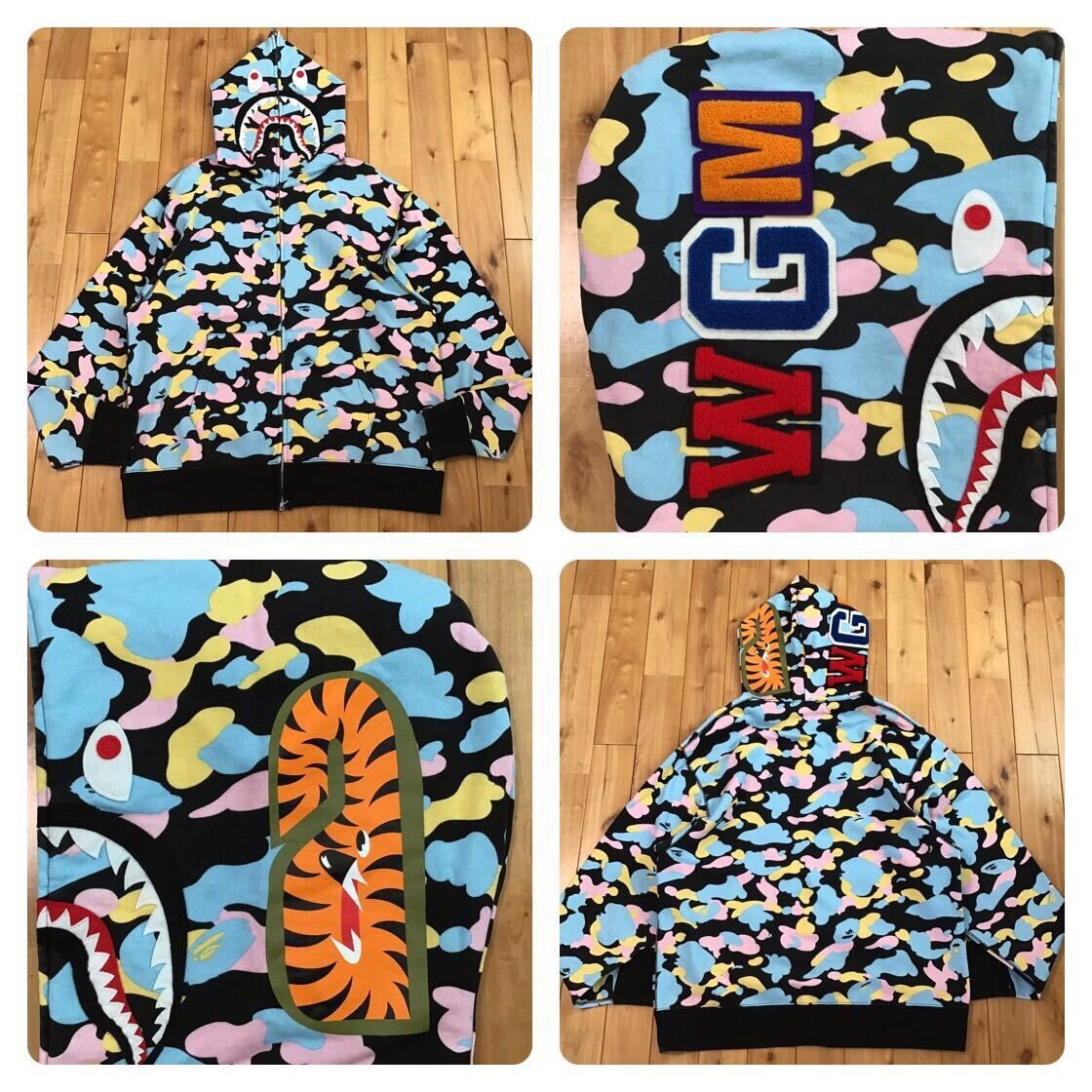 Bape candy camo hoodie hotsell