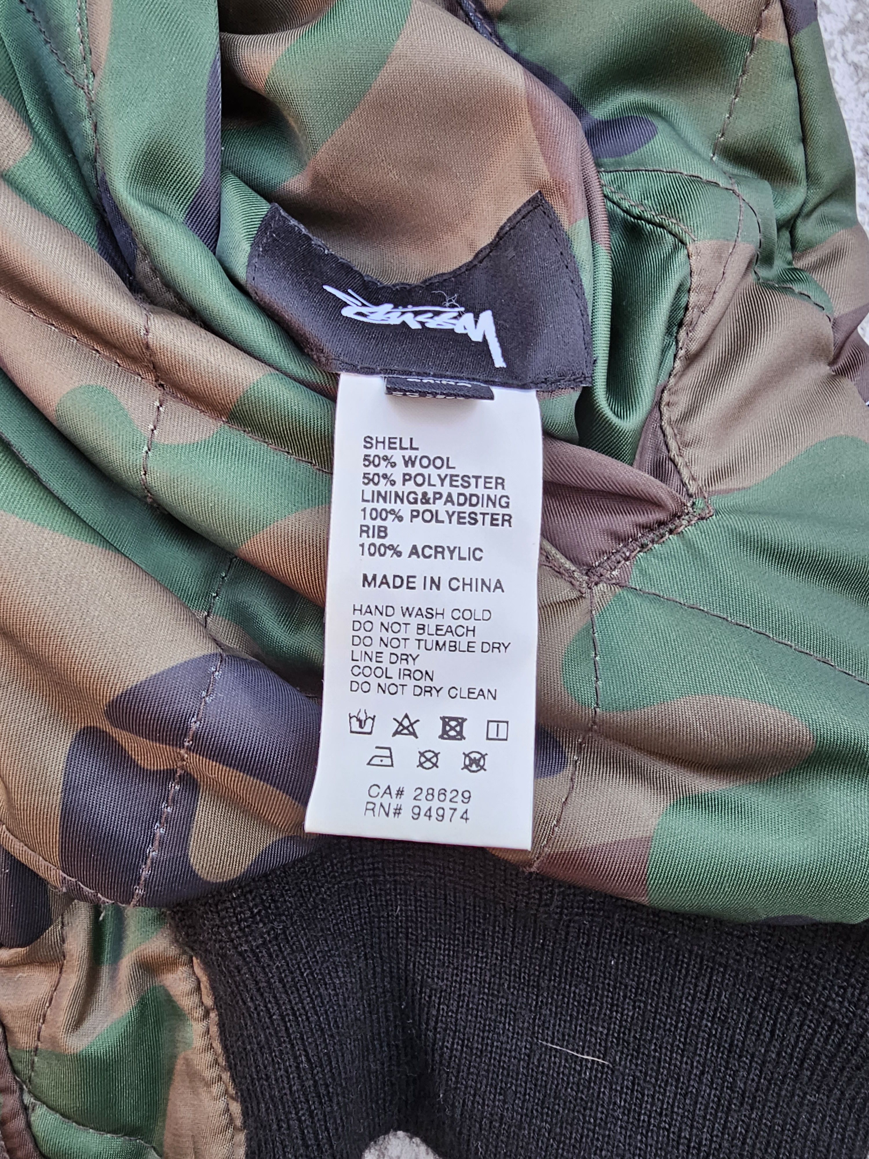 Stussy Stussy Quilted Camo Reversible Bomber Jacket Size US S / EU 44-46 / 1 - 8 Thumbnail