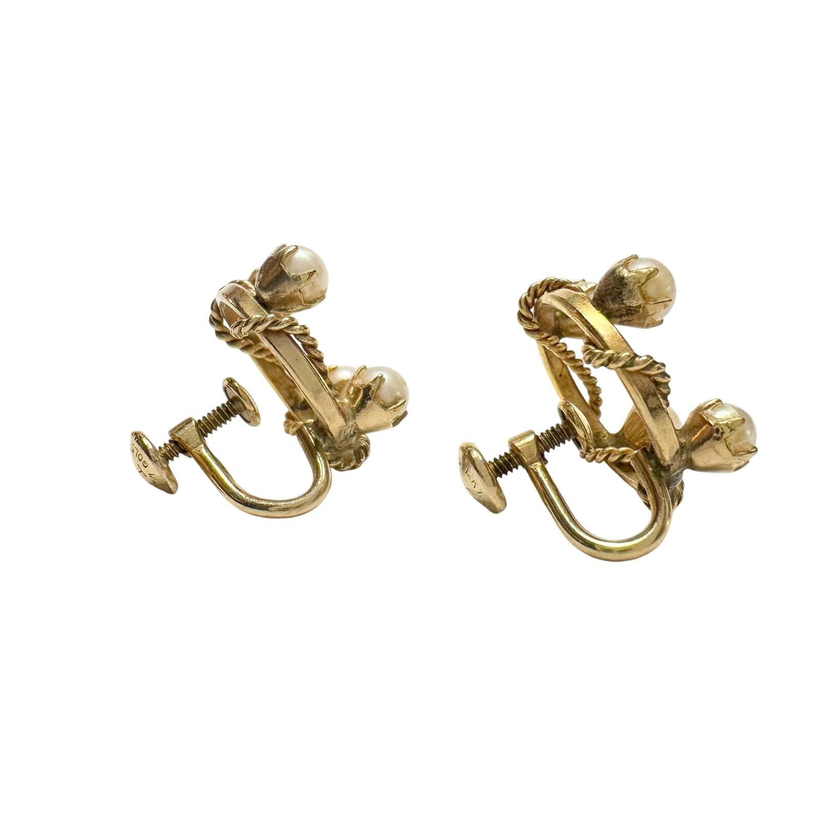 Other 1950's Henry Griffith & Sons Gold Filled Screw back Earrings Size ONE SIZE - 4 Thumbnail