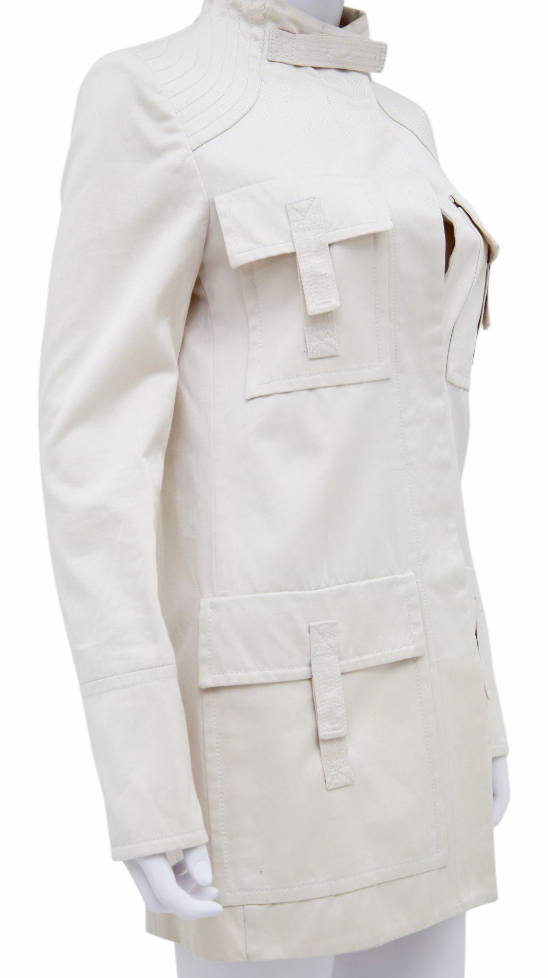 Gucci SS03 Multipocket White Coat Size S / US 4 / IT 40 - 8 Thumbnail