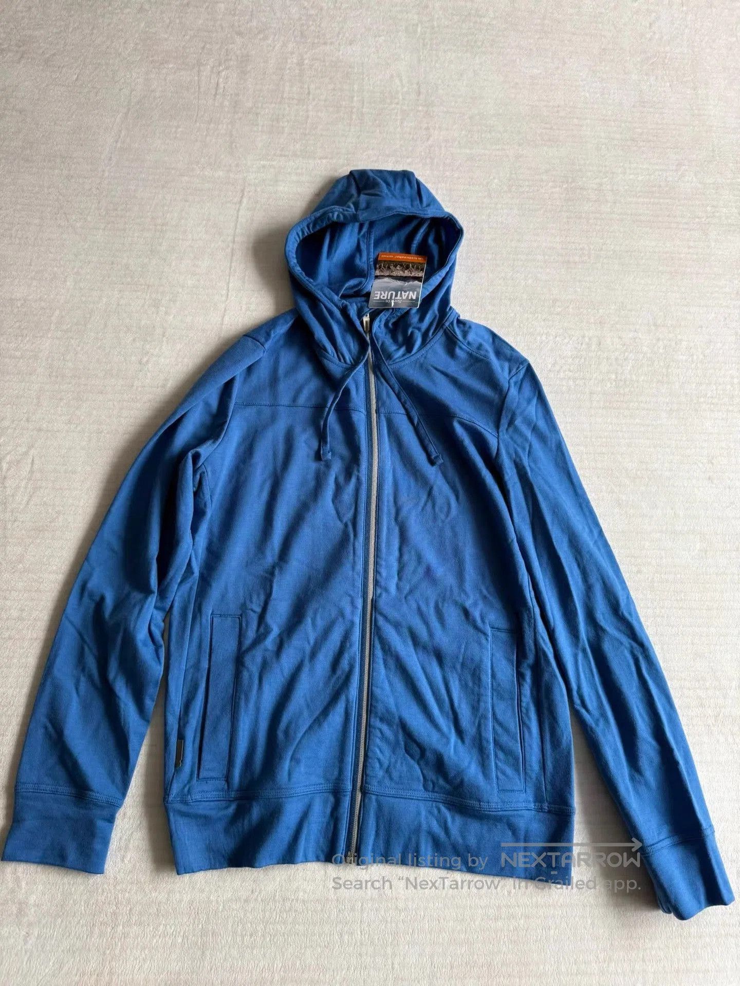 Icebreaker Blue Zip-Up Hoodie with Front Pockets. Size US M / EU 48-50 / 2 - 1 Thumbnail
