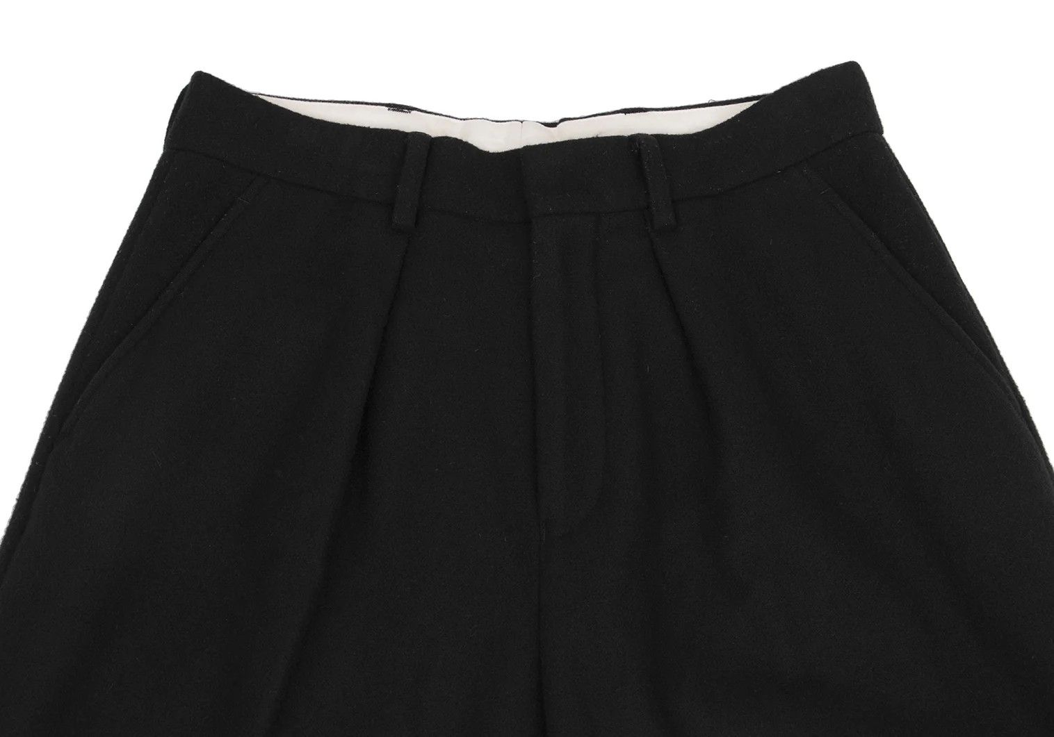 Ganryu Melton Wool Bulky Slacks in Black 1 Size US 30 / EU 46 - 2 Thumbnail