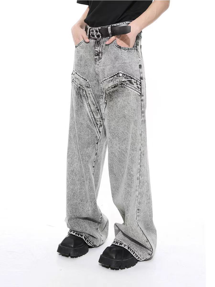 Japanese Brand × Jean Vintage wash baggy micro flare jeans Size US 34 / EU 50 - 4 Thumbnail