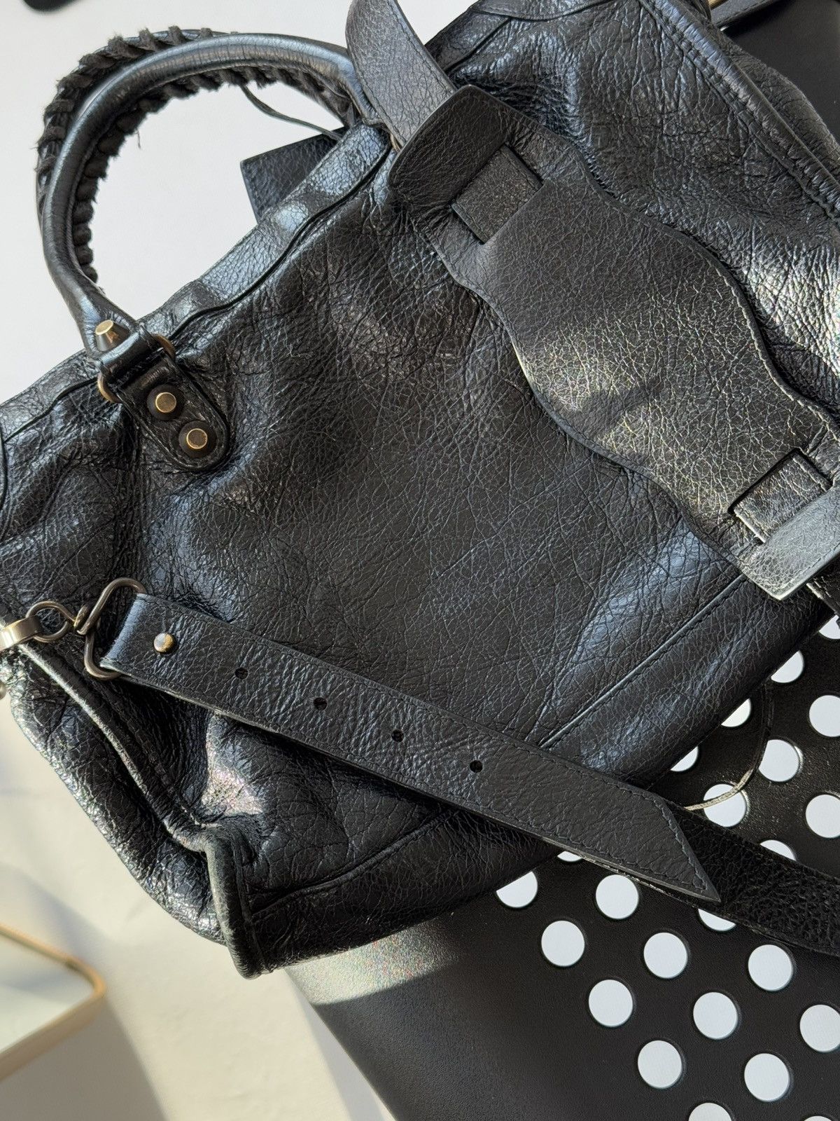 Balenciaga Vintage Balenciaga City Bag Distressed Leather Handbag Size ONE SIZE - 20 Thumbnail