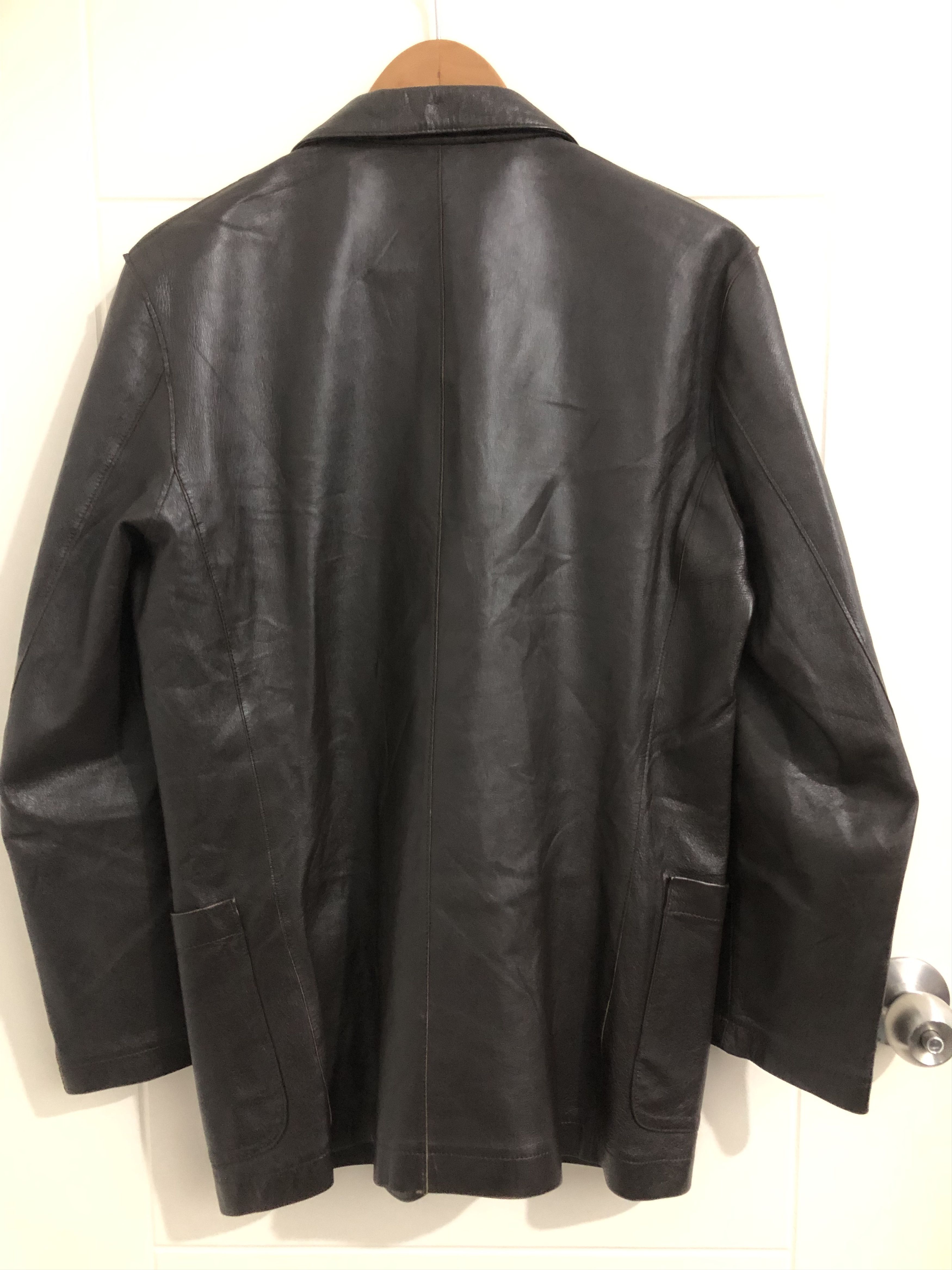 Yohji Yamamoto Yohji Yamamoto Leather Jacket Size S / US 4 / IT 40 - 2 Thumbnail