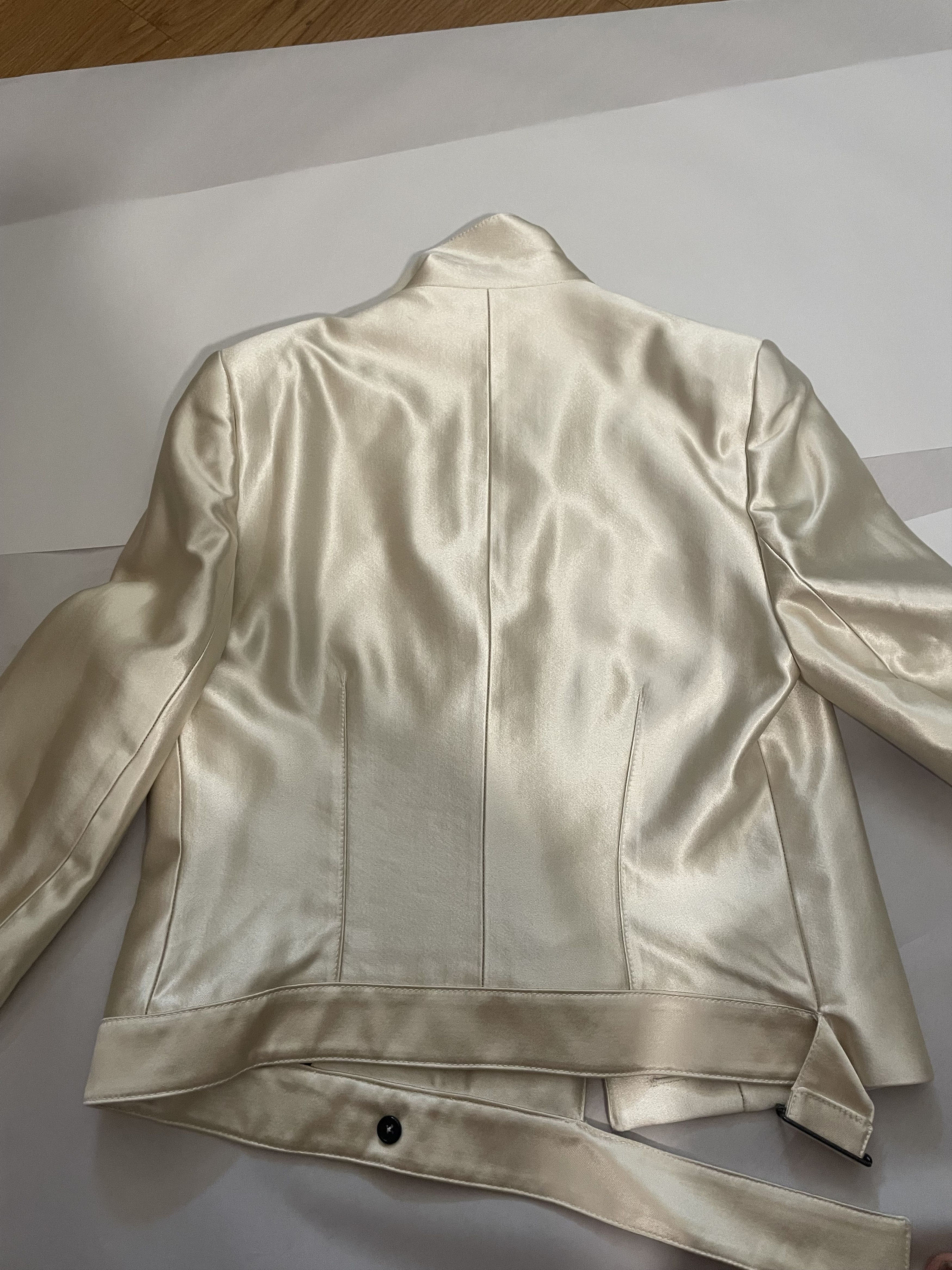 Ann Demeulemeester Ann Demeulemeester Satin Tailored Jacket in XXS Size US XXS / EU 40 - 2 Thumbnail