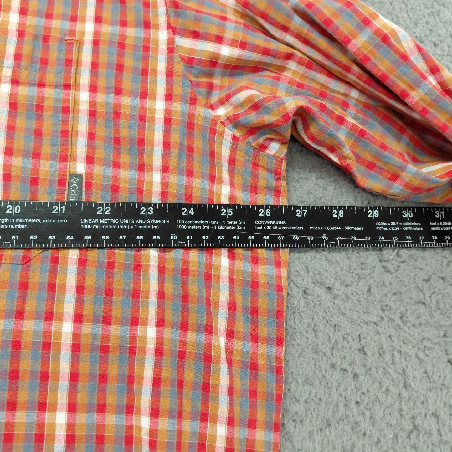 Vintage Columbia Sportswear Shirt Mens XXL Orange Red Plaid Button-Down Long Sleeve Size US XXL / EU 58 / 5 - 5 Thumbnail