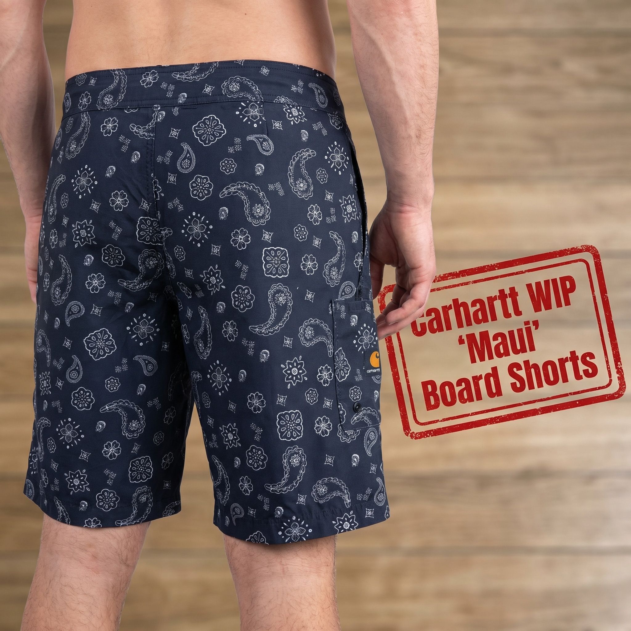 Carhartt Wip Carhartt WIP Maui Board Shorts | | Rare Vintage Streetwear Size US 32 / EU 48 - 1 Thumbnail