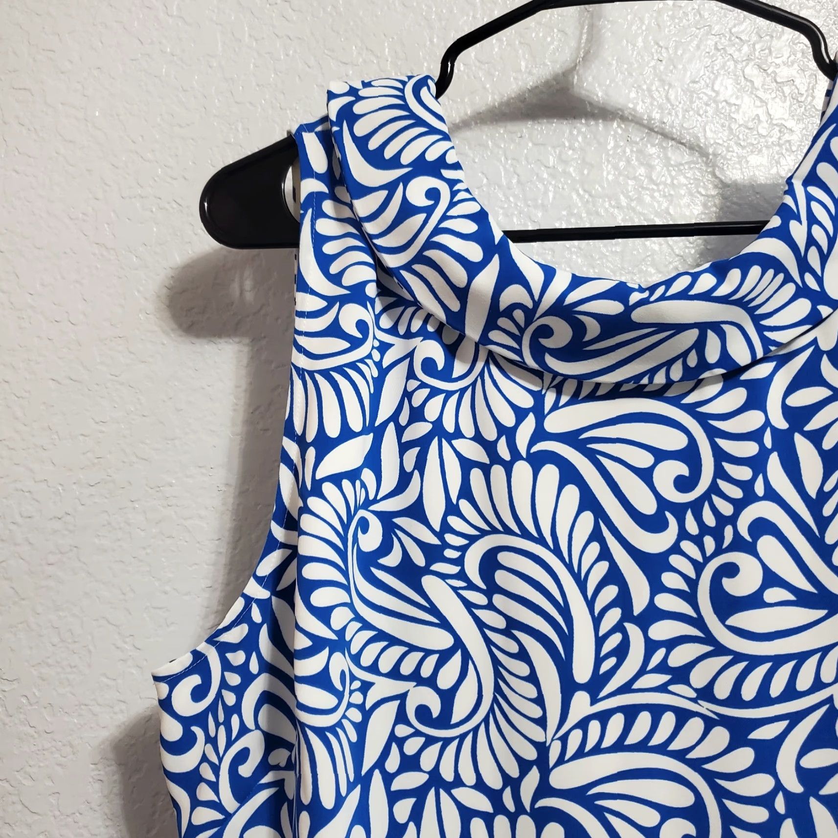 Boden Boden Dress Women 16/18R Blue White Paisley Clarissa Midi Sleeveless Lined Size XXL / US 16-18 / IT 52-54 - 6 Thumbnail