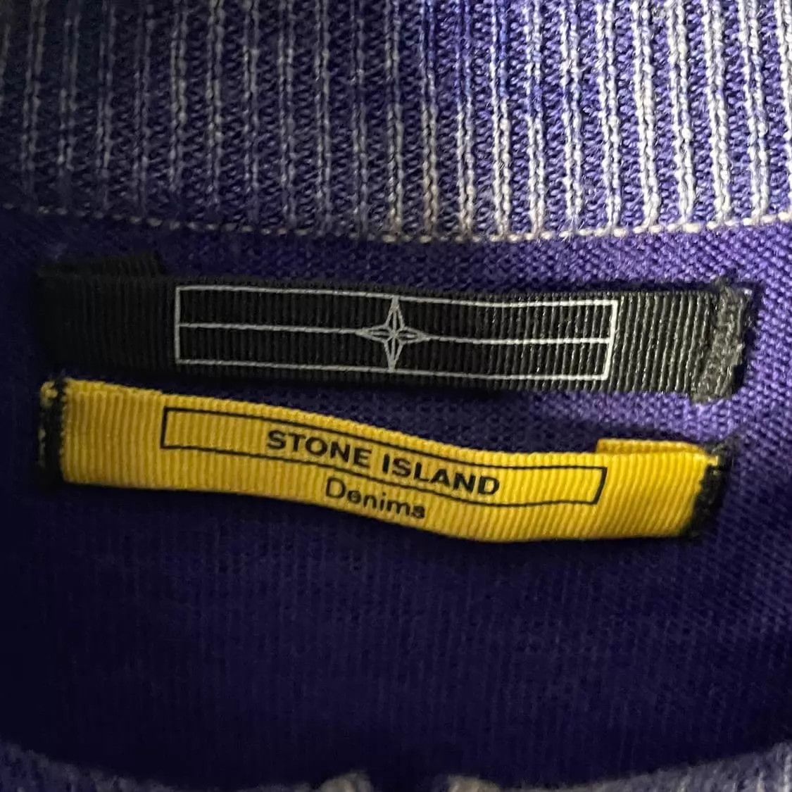 Stone Island Stone Island Vintage Violet Gradient Washed Knit Size US XL / EU 56 / 4 - 4 Thumbnail