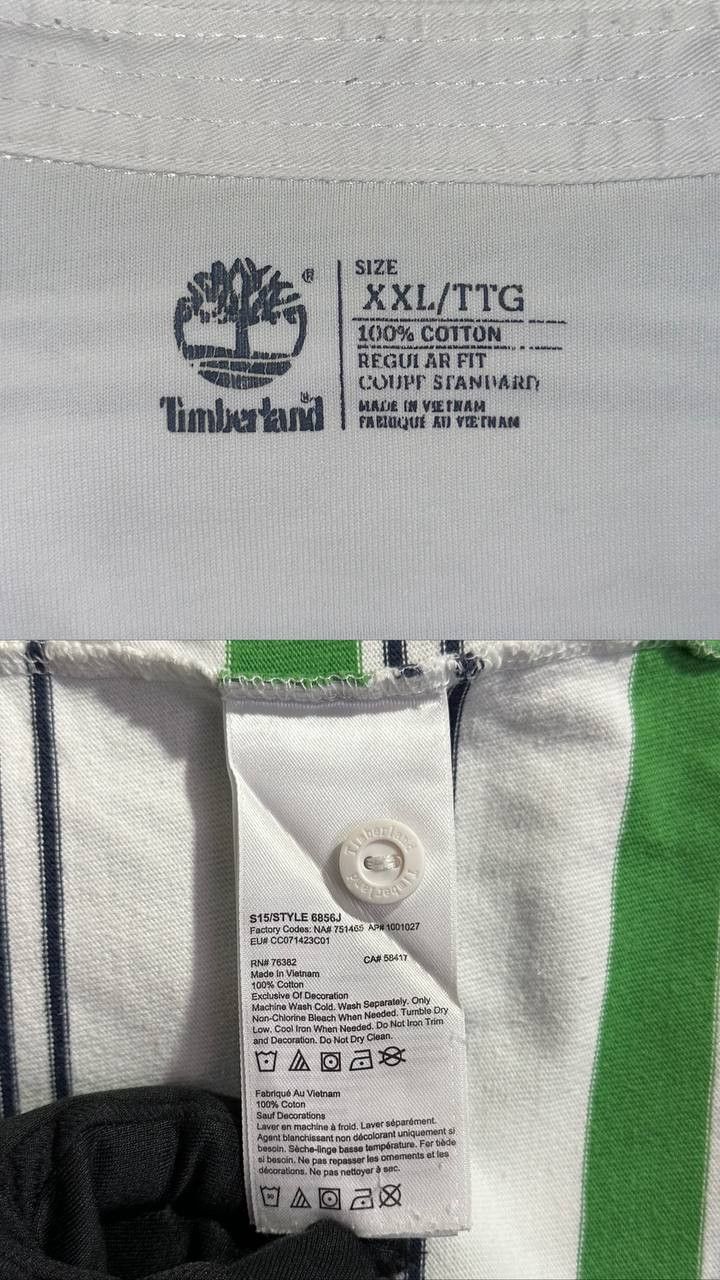 Timberland Timberland Mens Polo Striped Long Sleeve Shirt polo Size US XXL / EU 58 / 5 - 10 Thumbnail