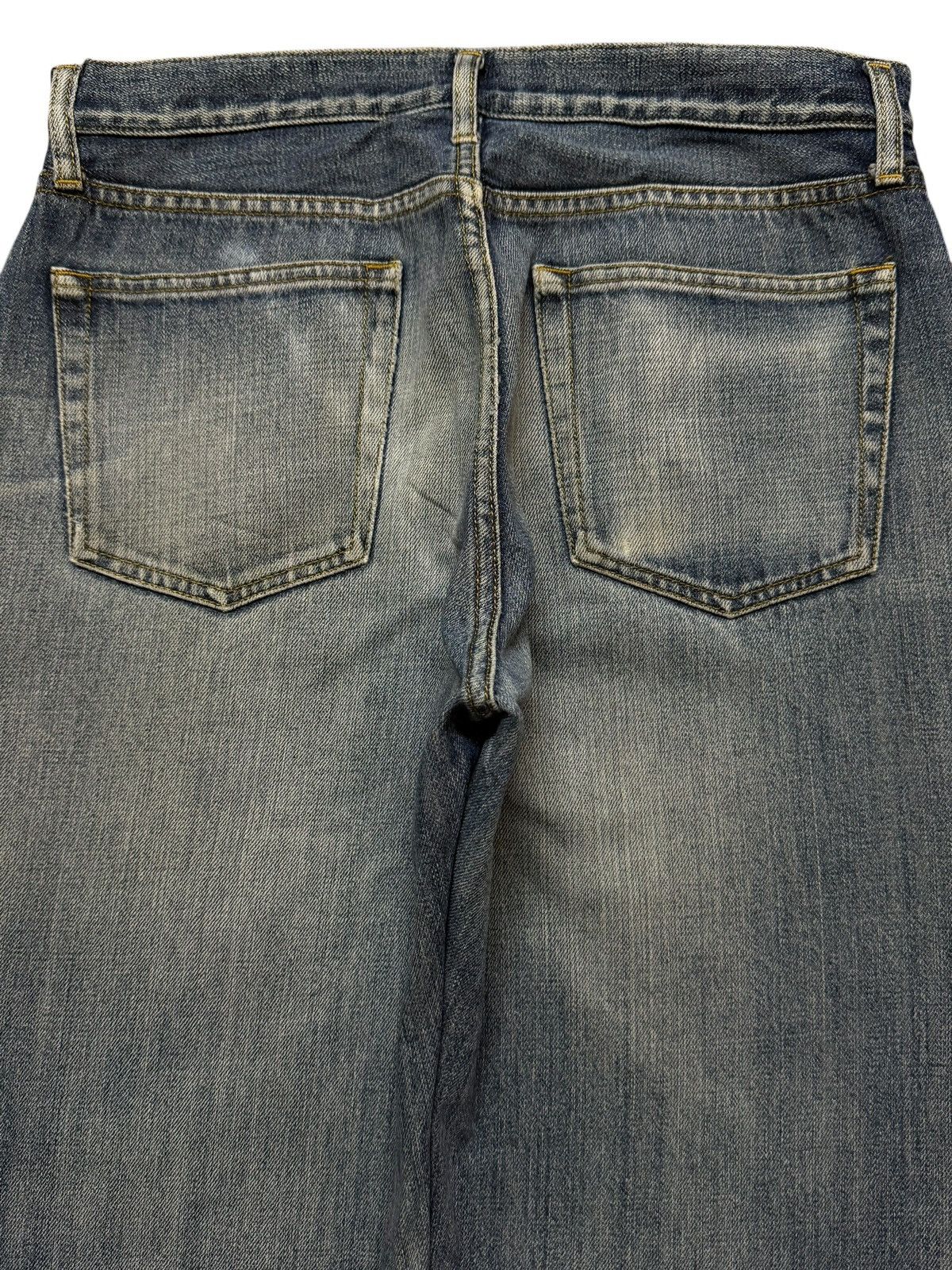Uniqlo Vintage Y2K Japanese Uniqlo Faded Blue Wash Distress Relaxed Size US 30 / EU 46 - 4 Thumbnail