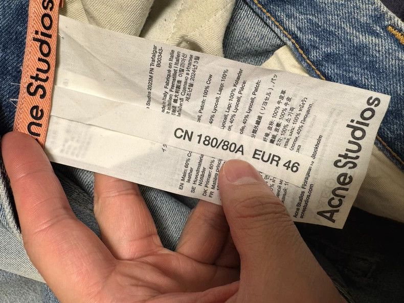 Acne Studios acne studios Blue splash-ink jeans 2503-Nextarrow Size US 30 / EU 46 - 9 Thumbnail